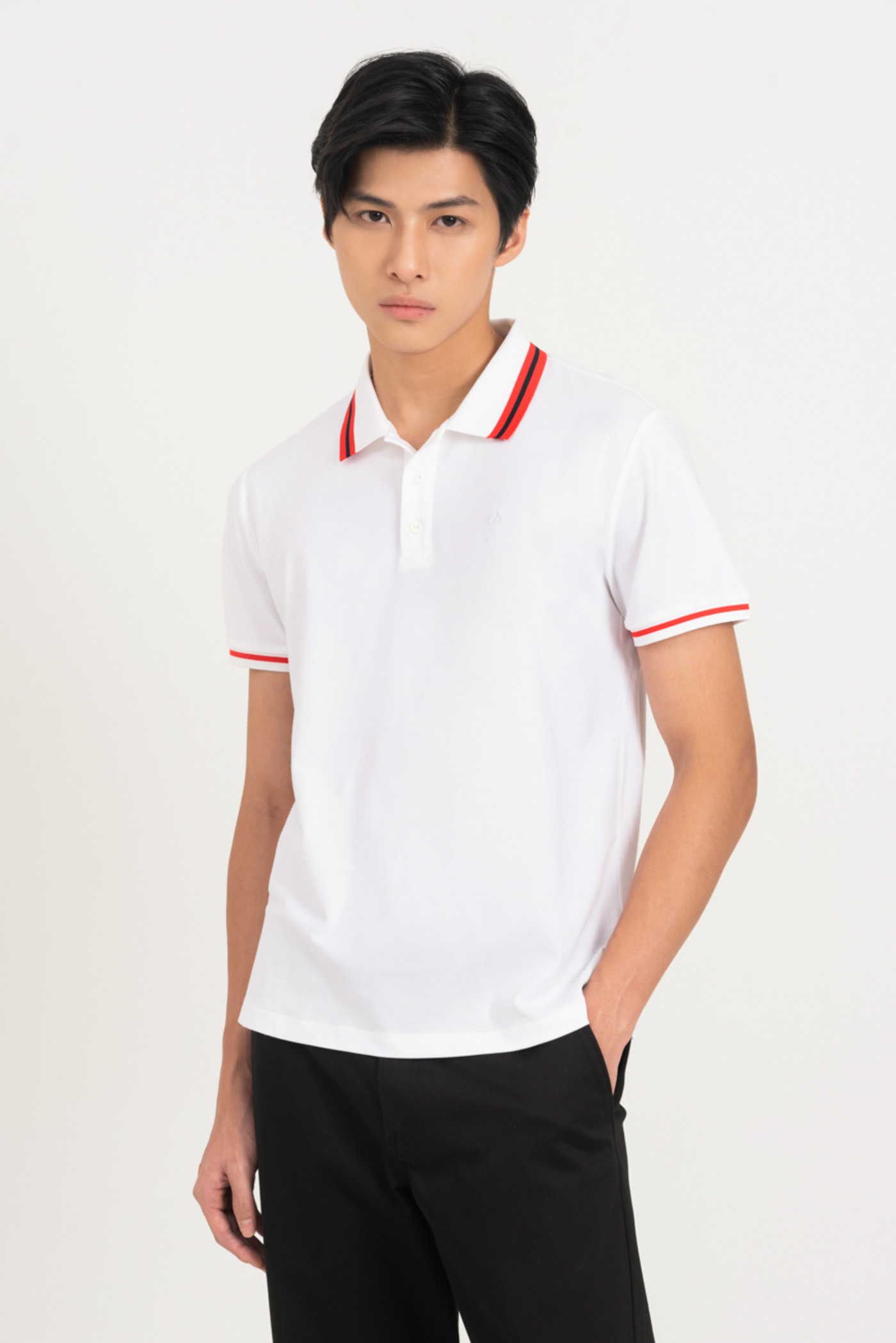 Flexi Polo - Áo Slim fit viền cam