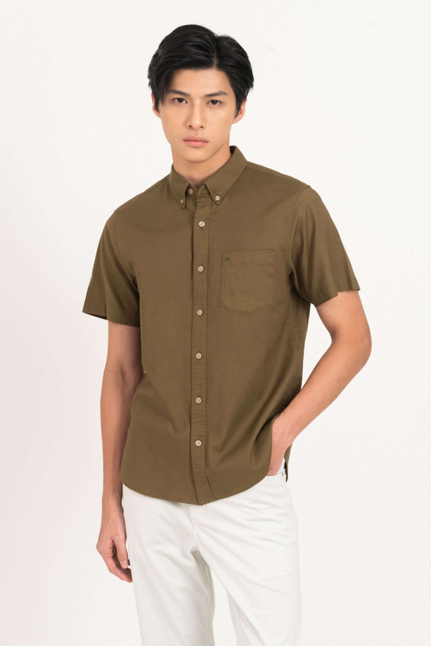 Áo sơ mi trơn cổ đức Resort Shirt