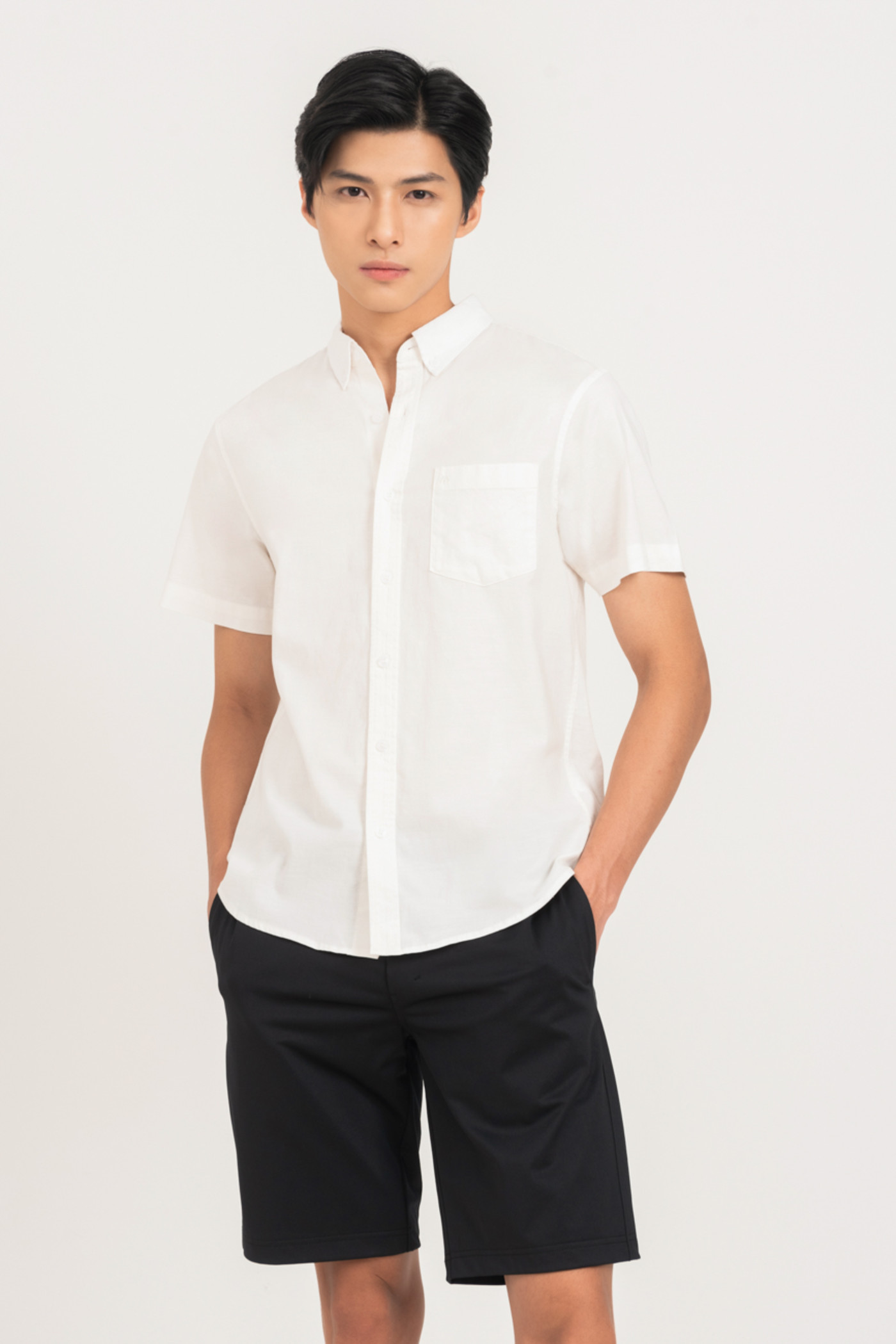 Áo sơ mi trơn cổ đức Resort Shirt