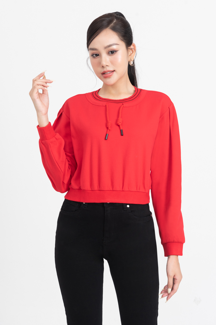 Áo thun Croptop bo gấu