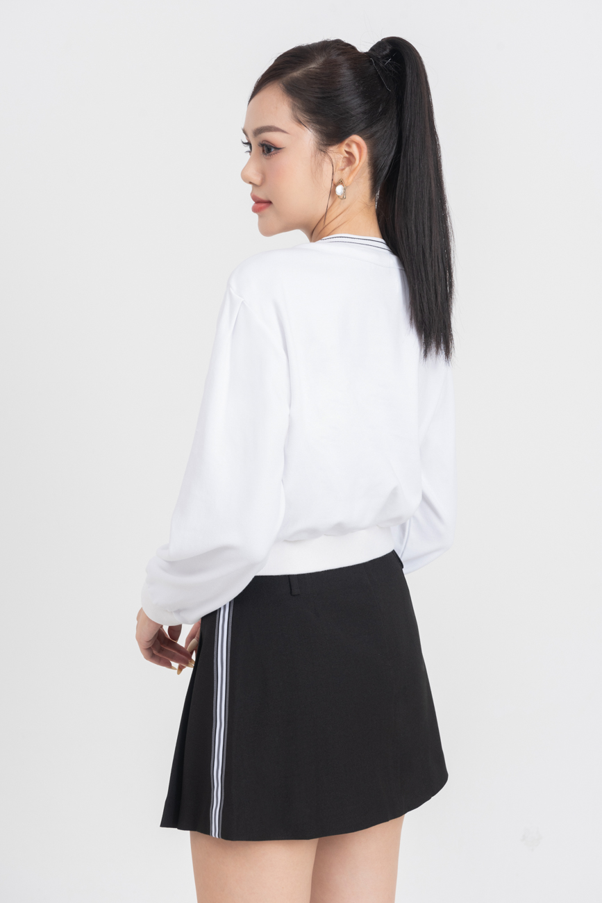 Áo thun Croptop bo gấu