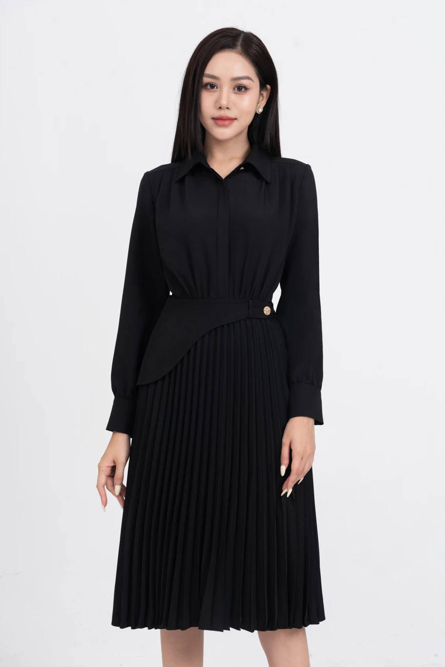 Shirt Dress - Đầm cổ đức