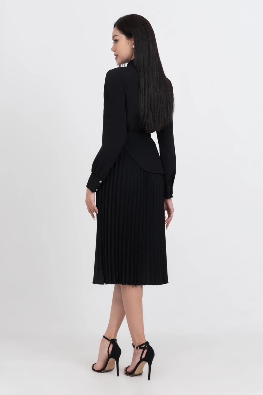 Shirt Dress - Đầm cổ đức