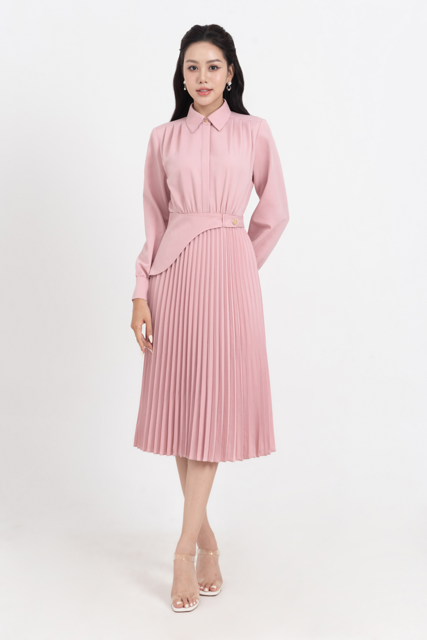 Shirt Dress - Đầm cổ đức