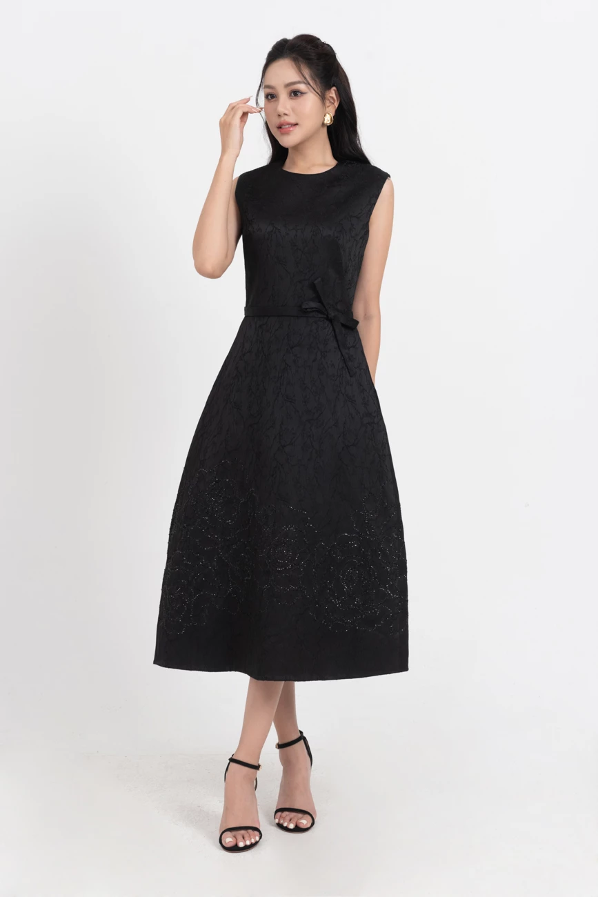 Ellen Dress - Đầm dạ hội khắc hoa