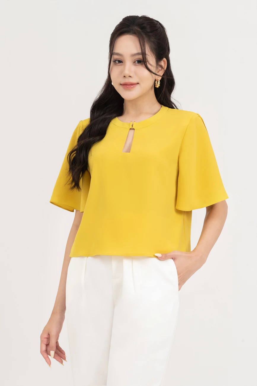Áo lụa tay kiểu