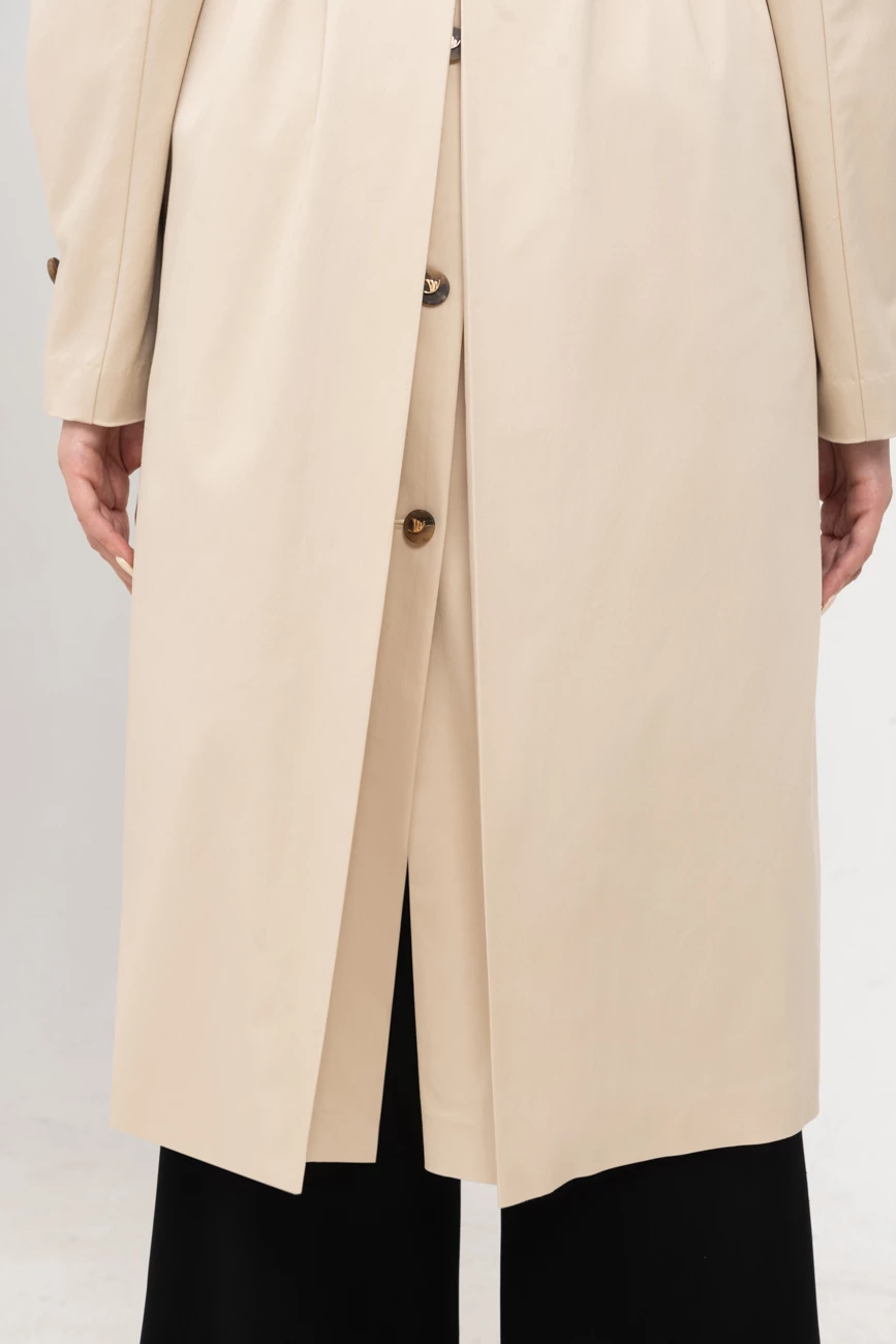 Trench coat Beige - Áo măng to 3 khuy