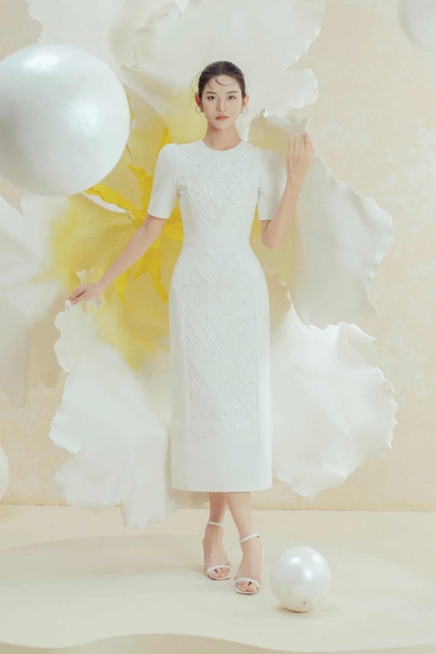 Calista Dress - Đầm dạ hội thêu hoa