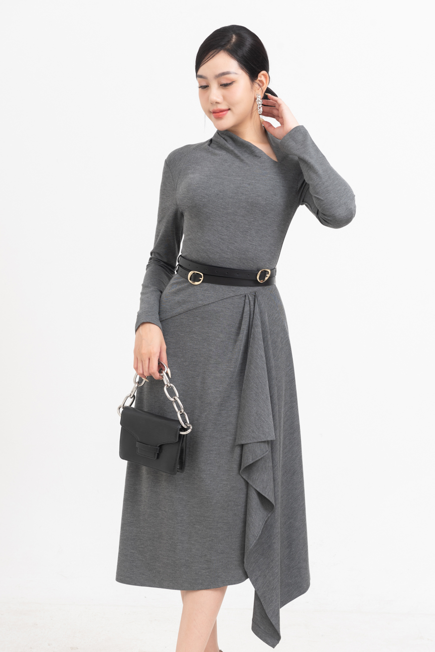 Crepe Dress - Đầm ôm tạo kiểu