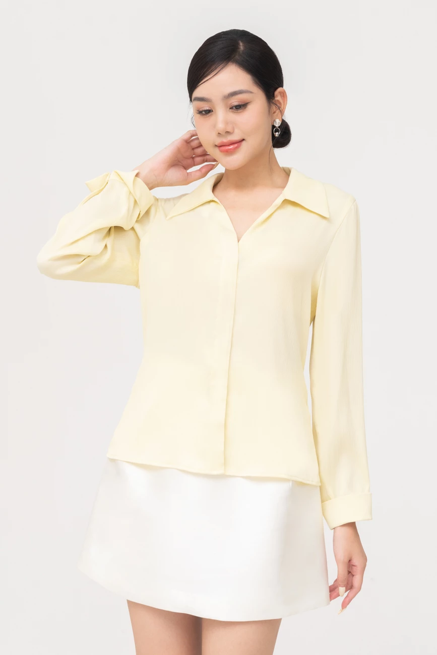 Áo sơ mi lụa Basic