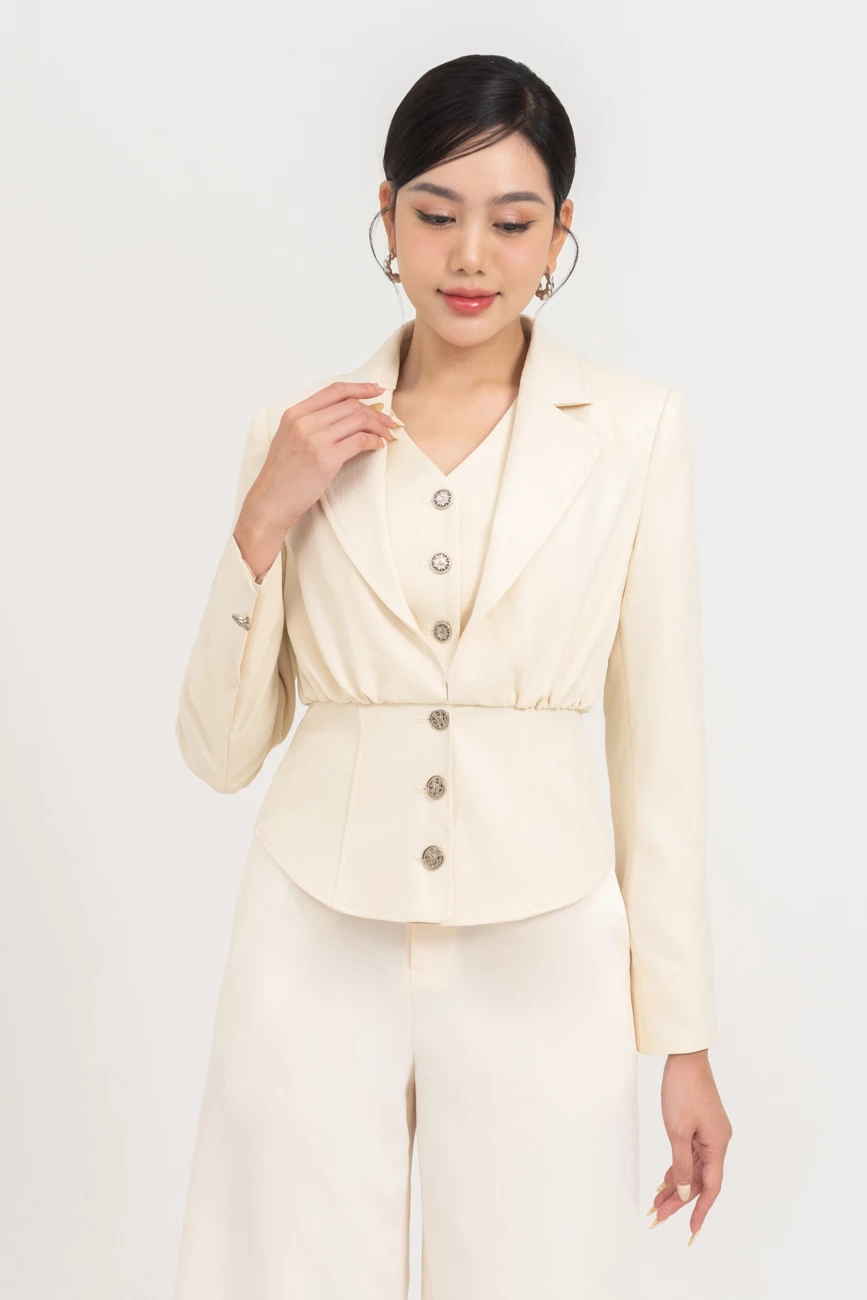 Áo gile dạ Tweed