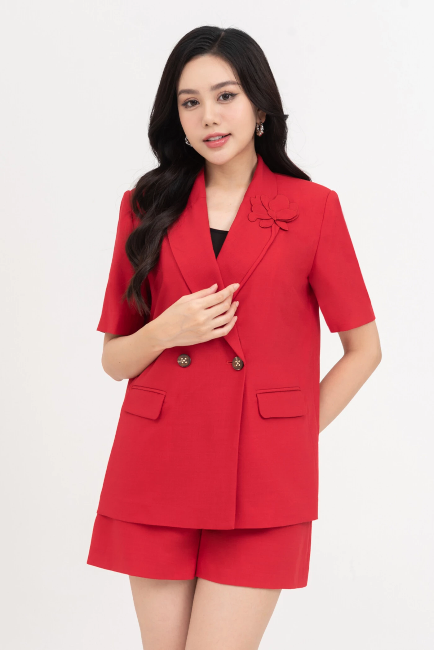 Áo blazer công sở tay ngắn