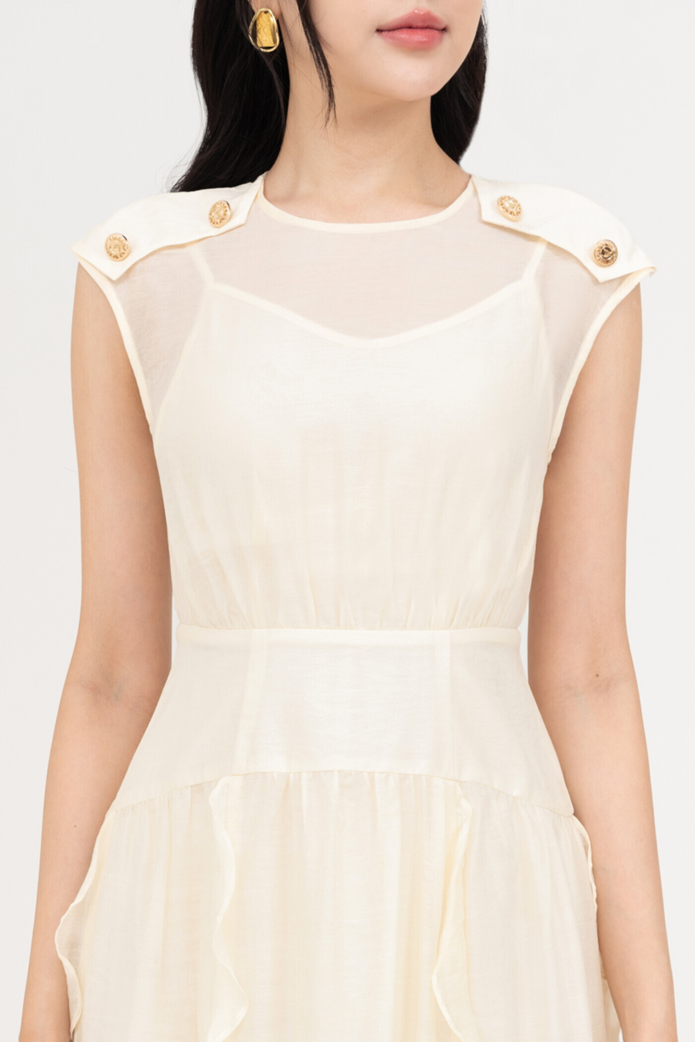Brume Dress - Đầm Tencel bèo nhún