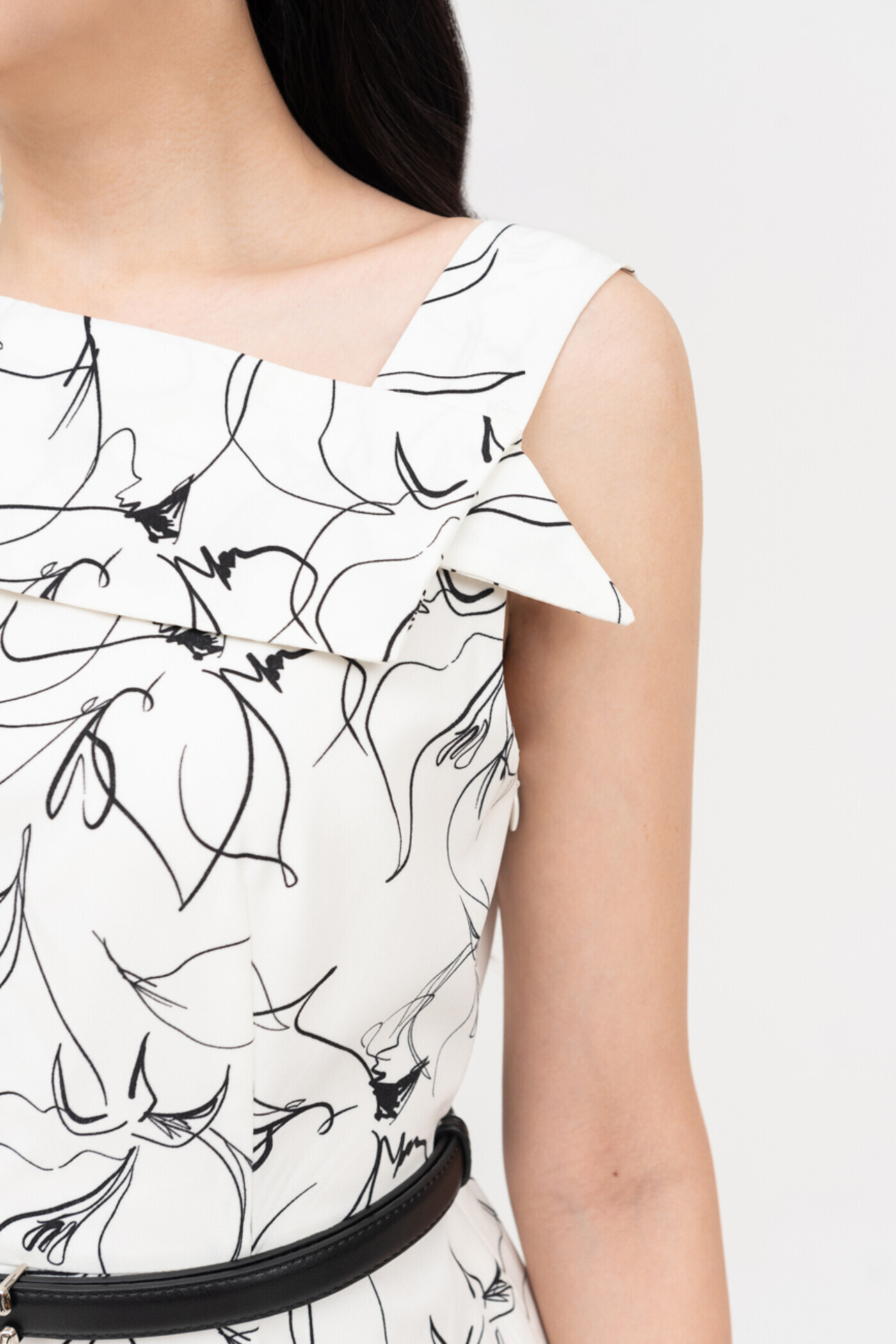 Fuchsia Dress - Đầm xòe họa tiết 