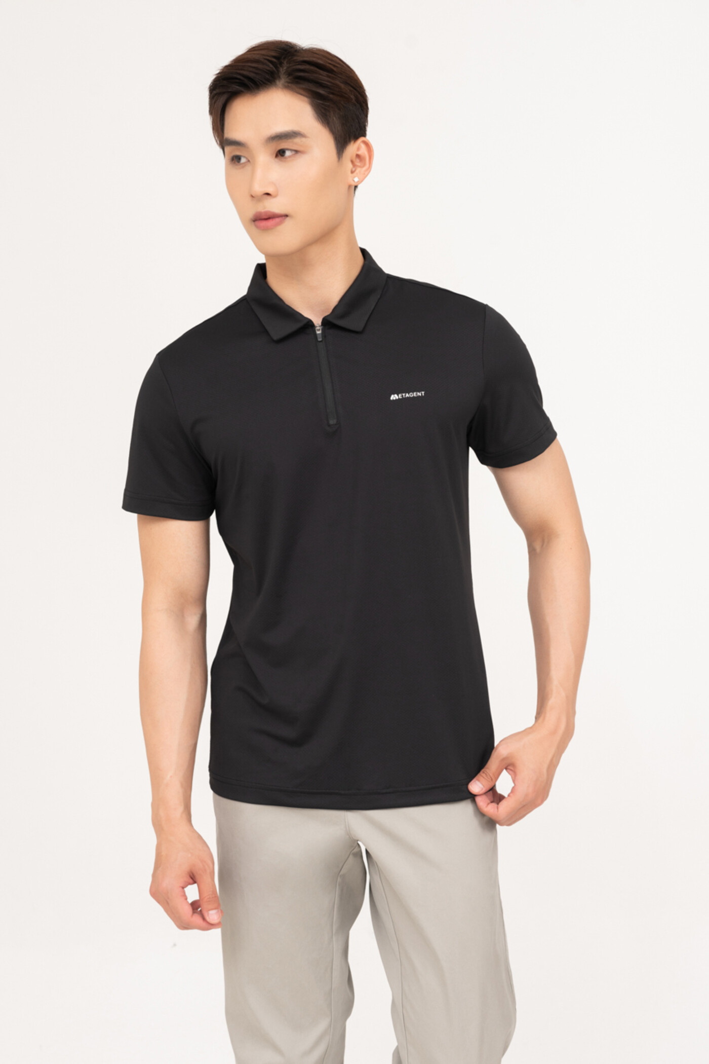 Áo polo Slim fit cổ kiểu