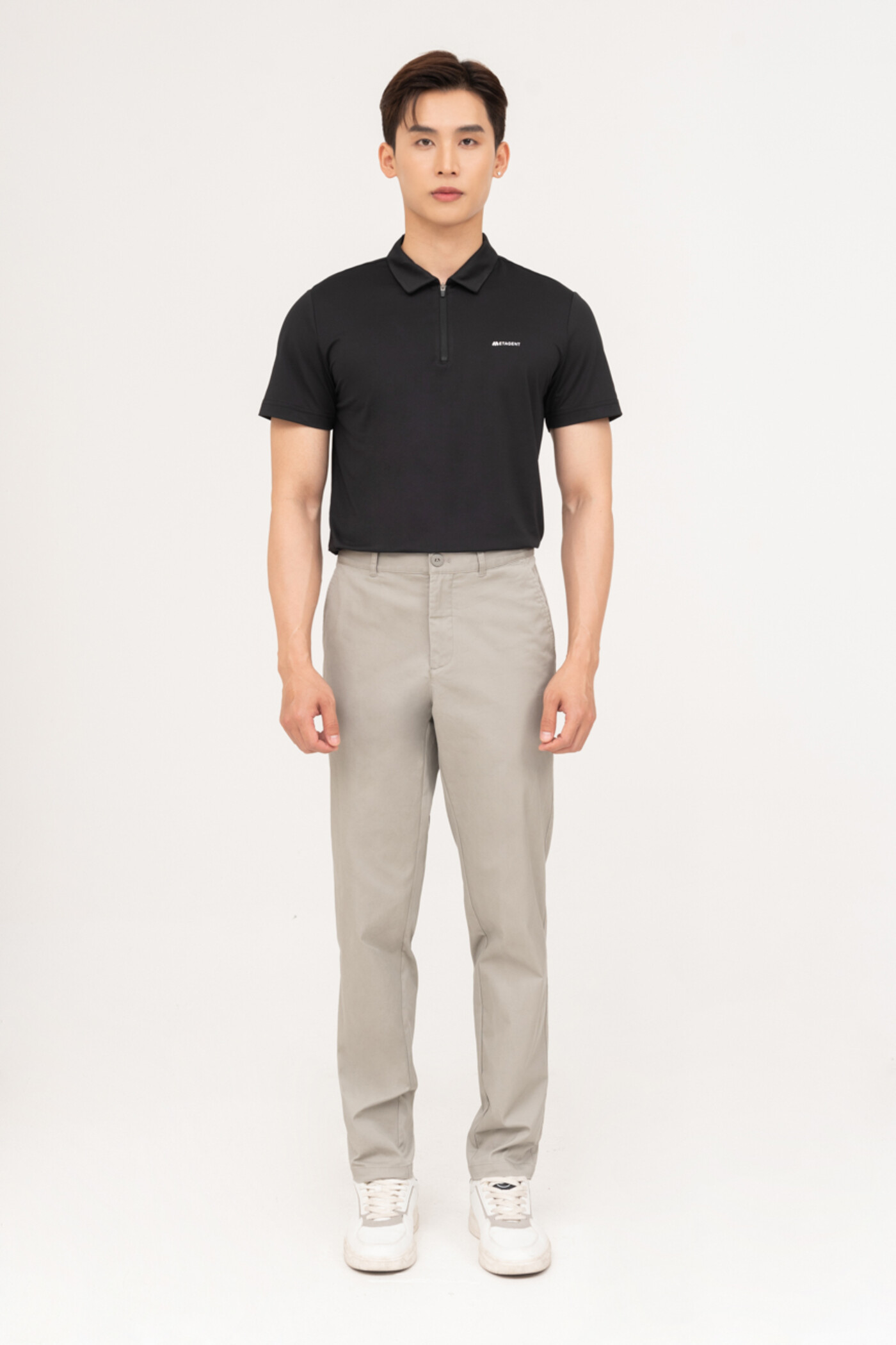 Áo polo Slim fit cổ kiểu