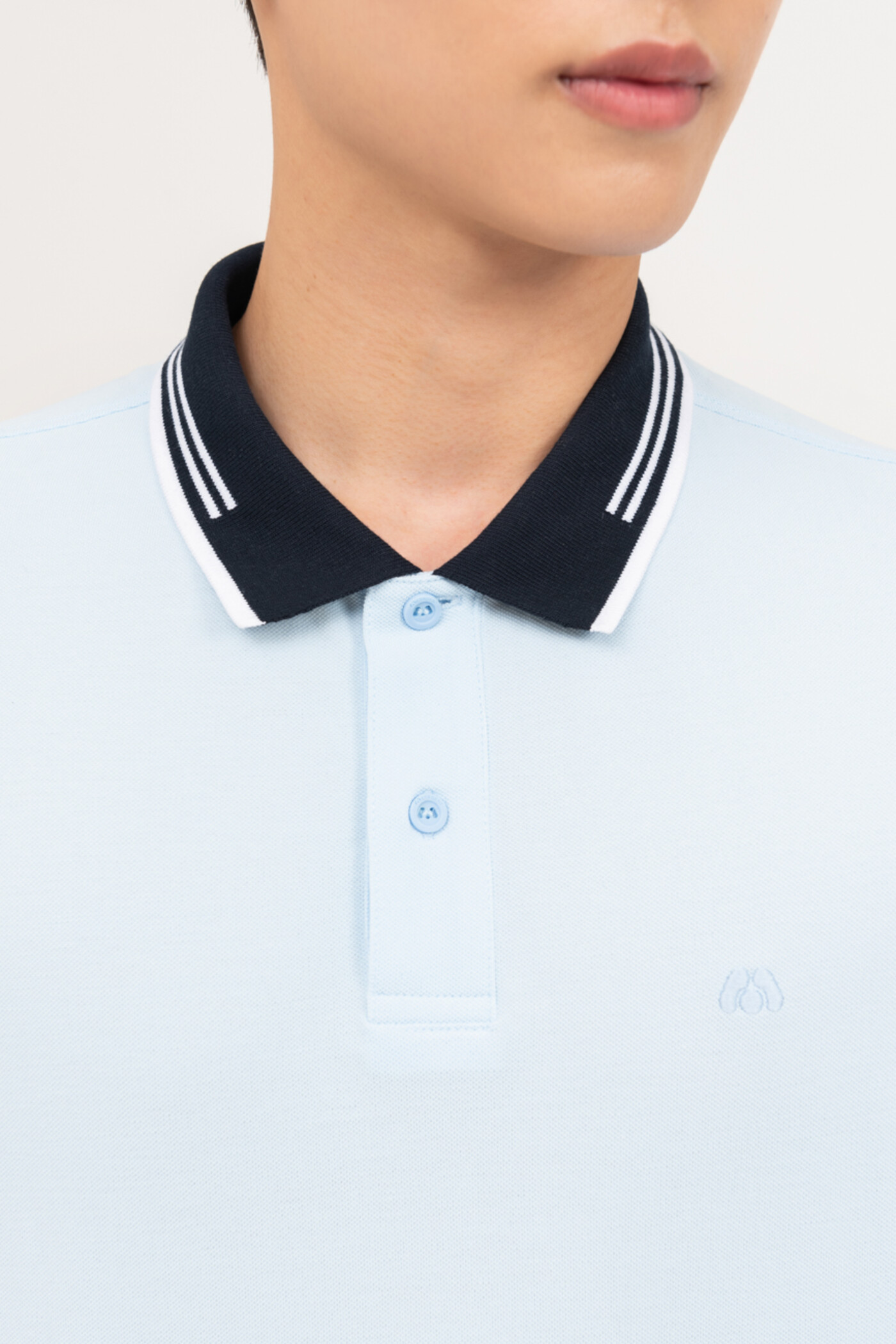 Áo polo Regular Supima cổ kẻ