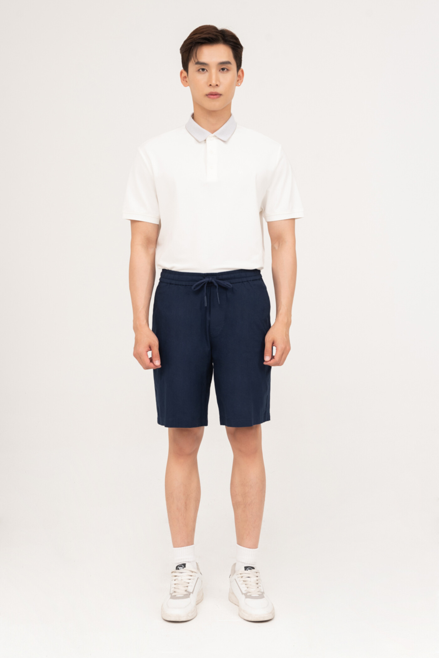 Quần short Regular cotton ngang gối