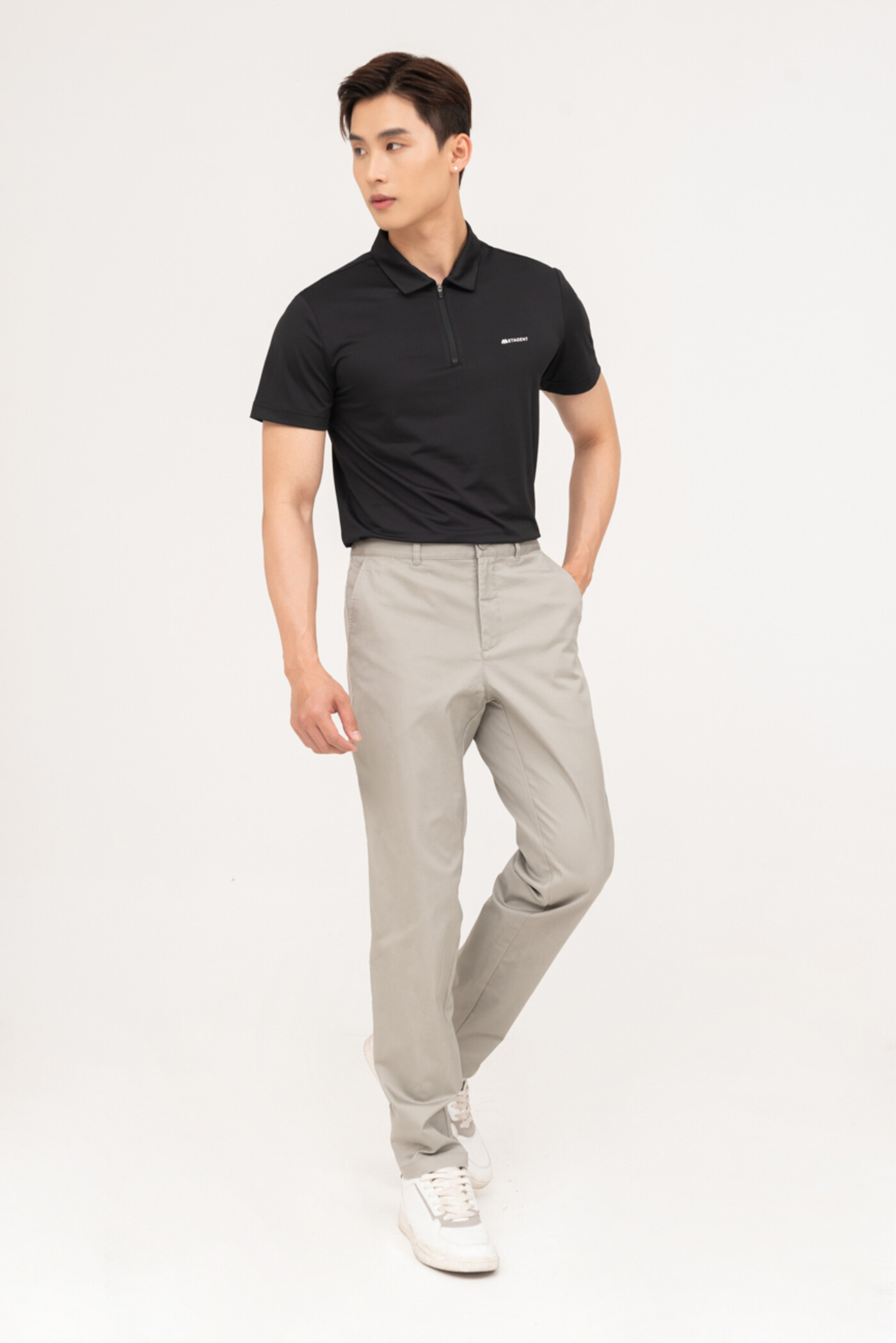 Áo polo Slim fit cổ kiểu
