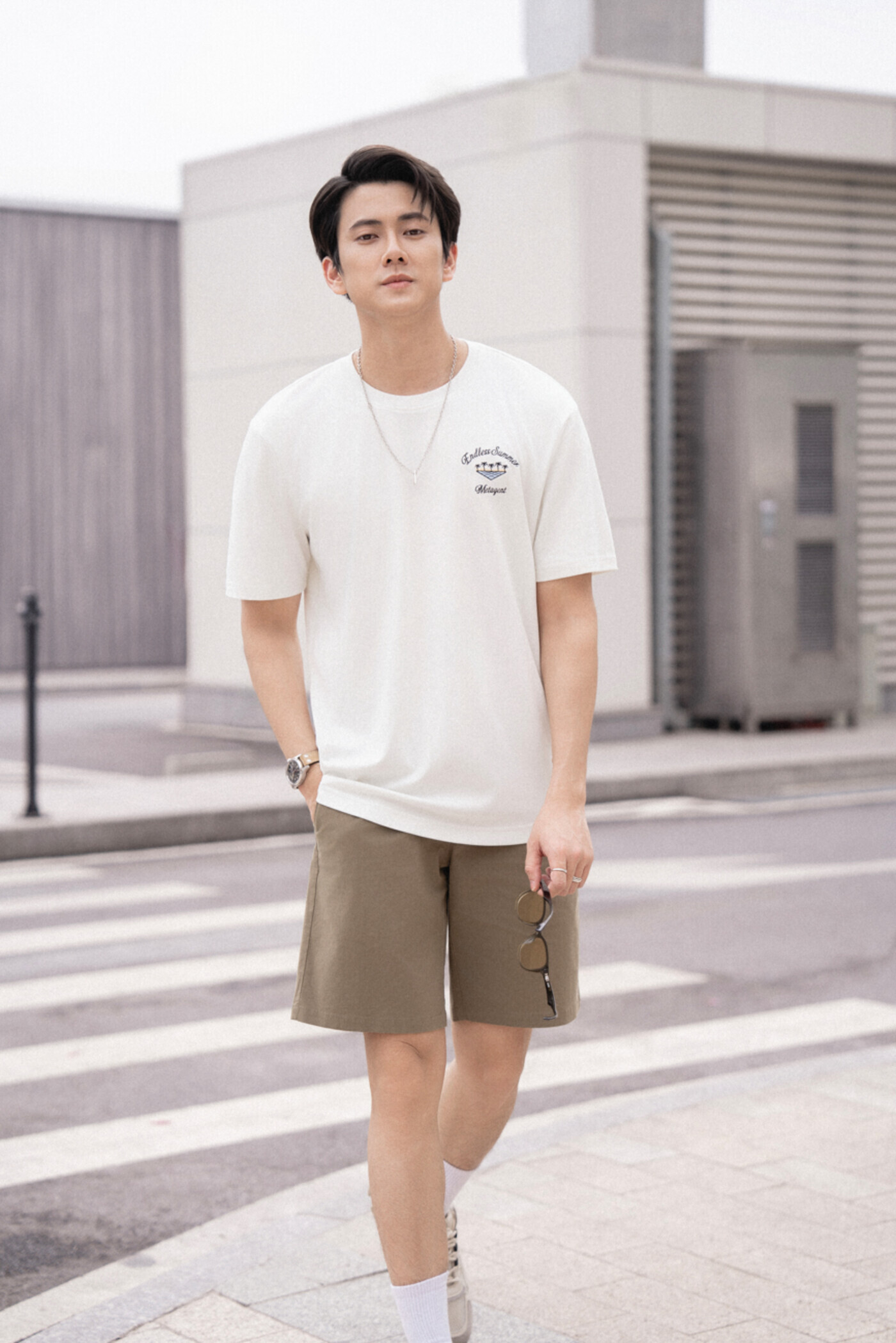 Quần shorts Regular ngang gối