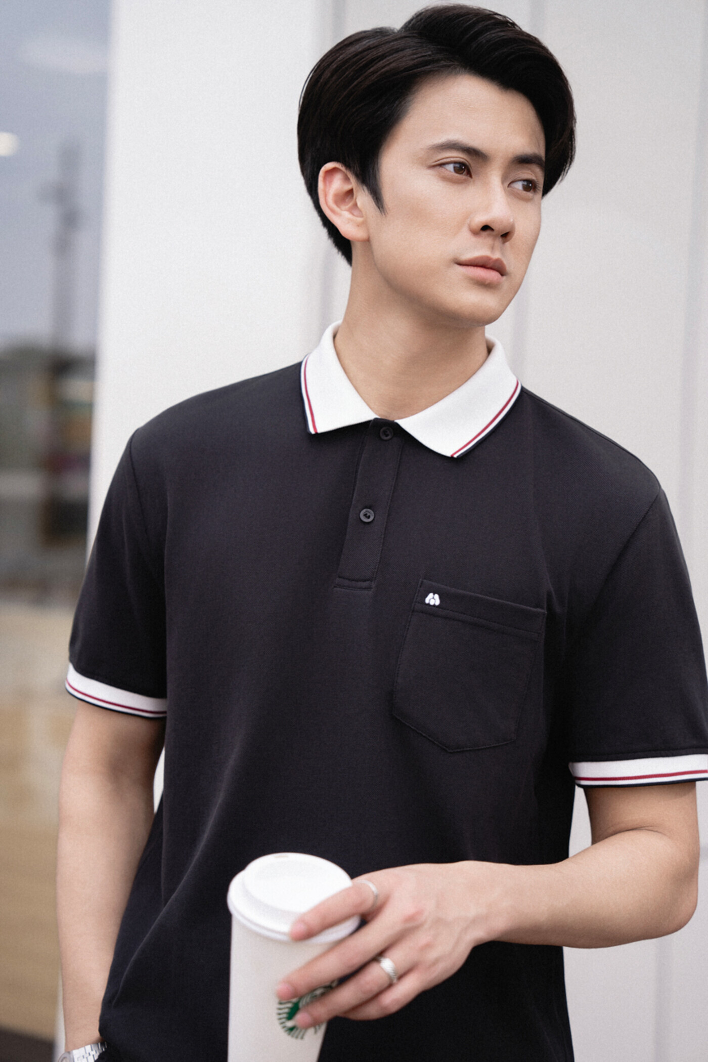 Áo polo Regular phối màu