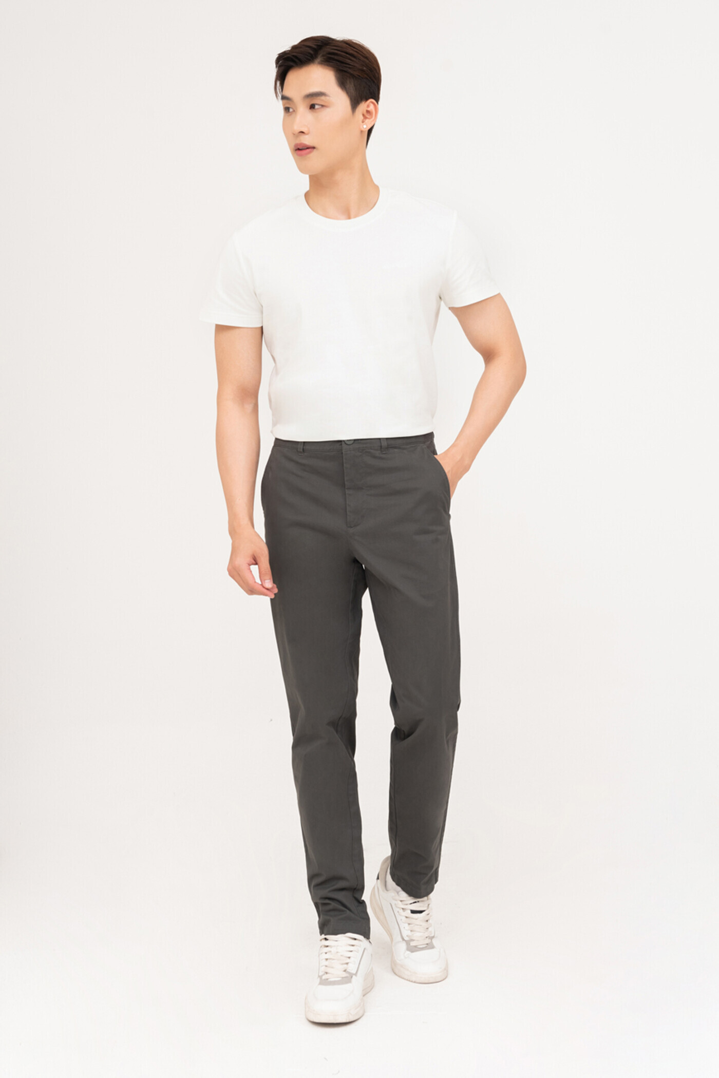 Stile Trousers - Quần Slim Khaki