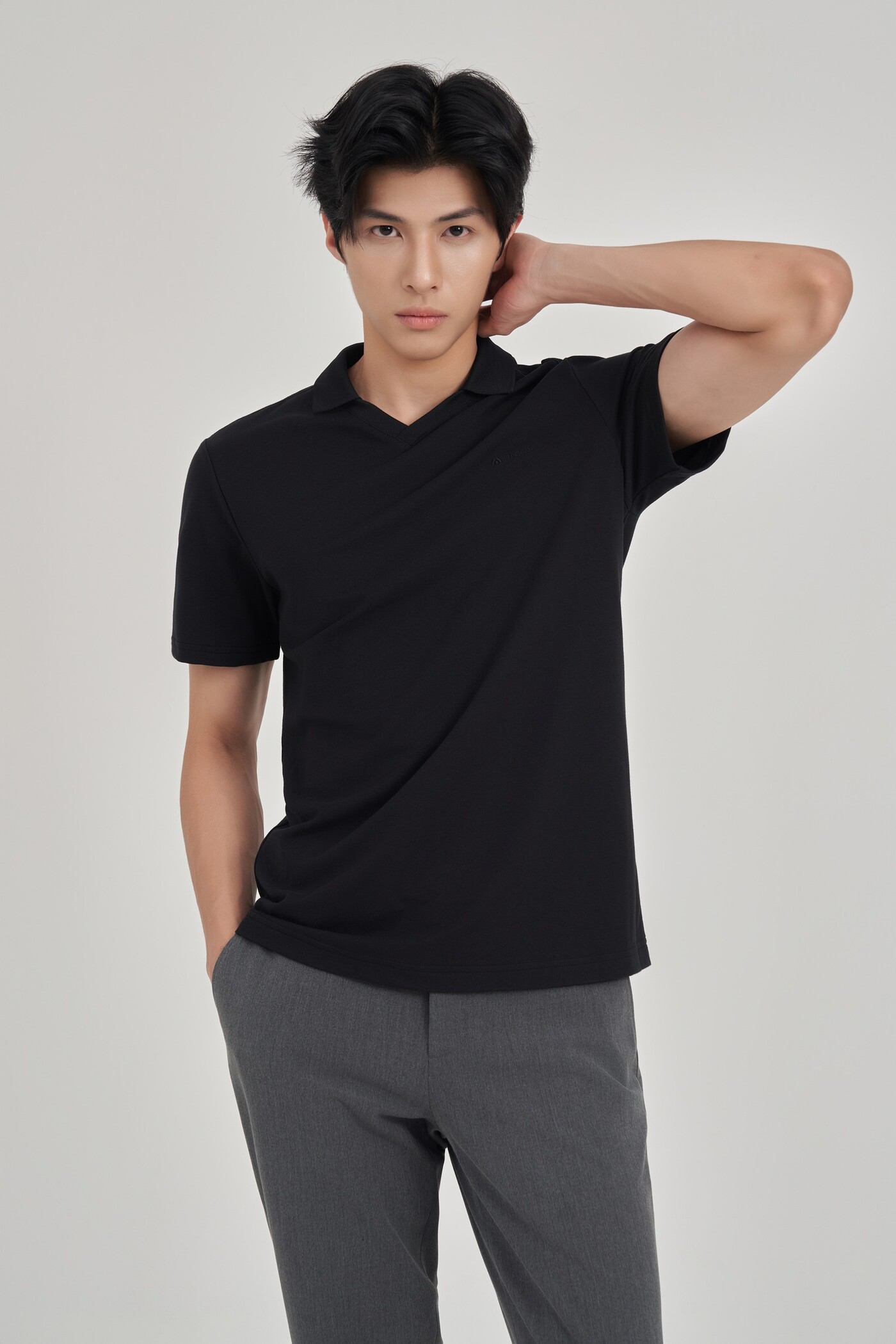 Áo Polo Modal Slim fit cổ kiểu