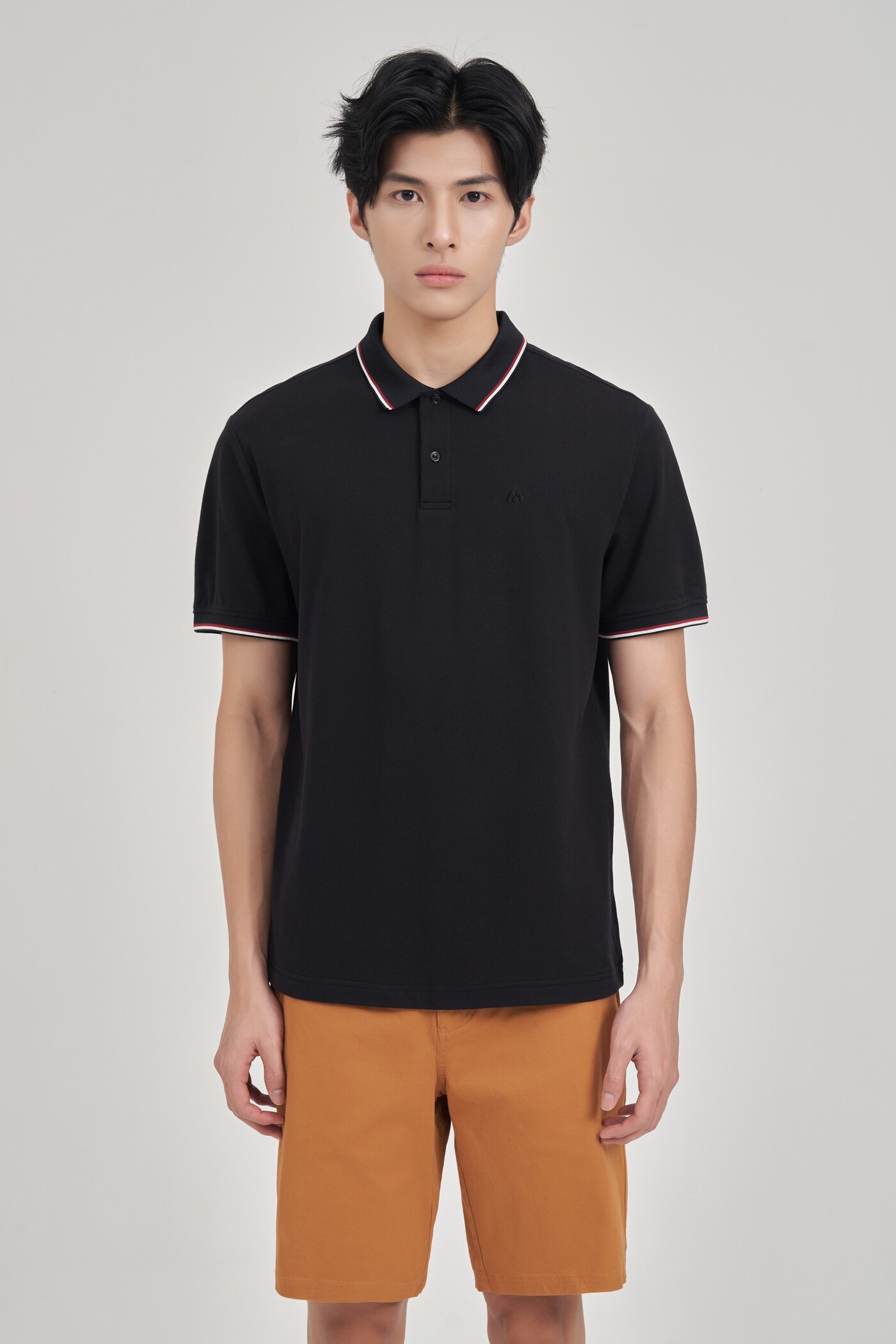 Áo Polo Modal phối kẻ