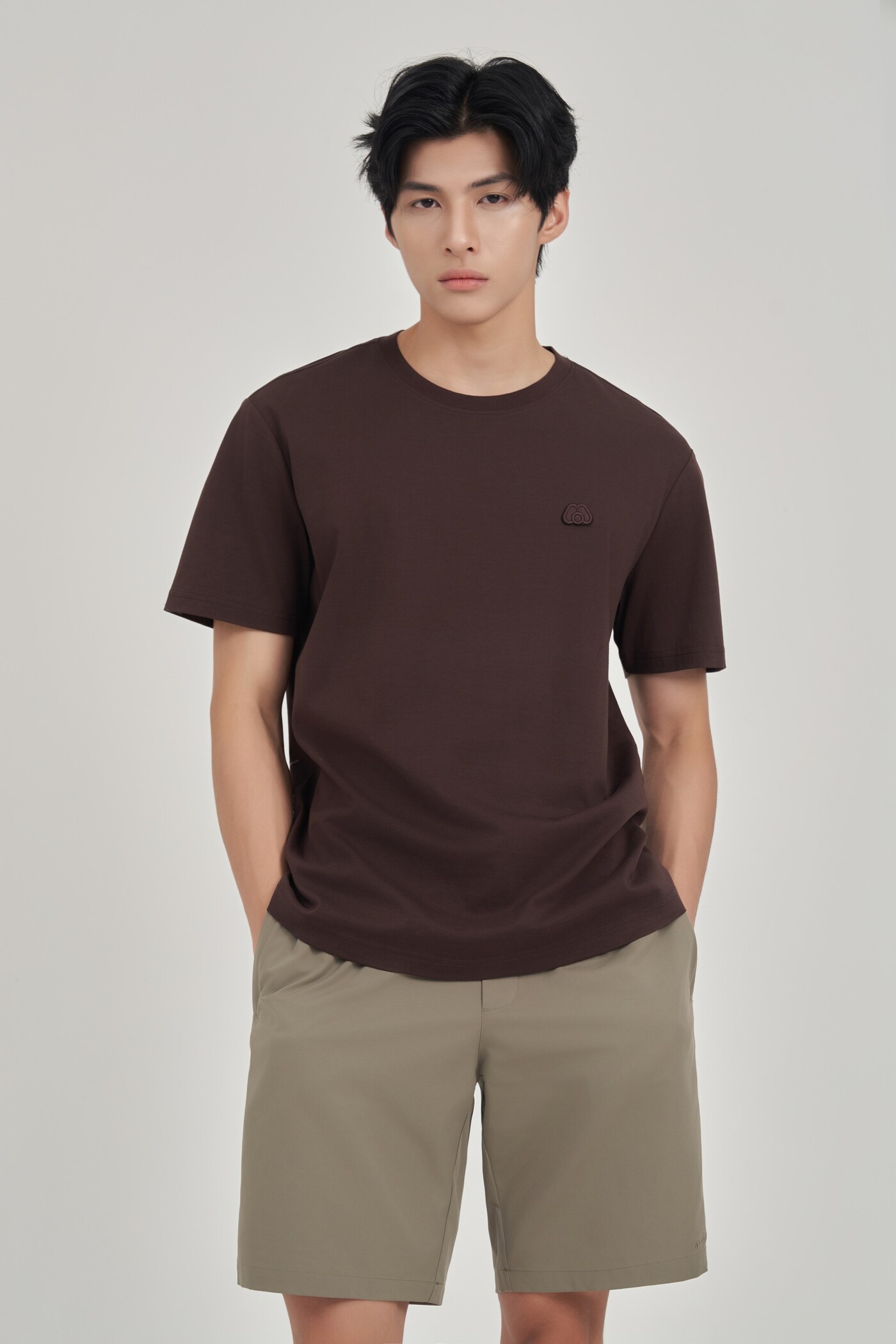 Quần short Regular Khaki oliu
