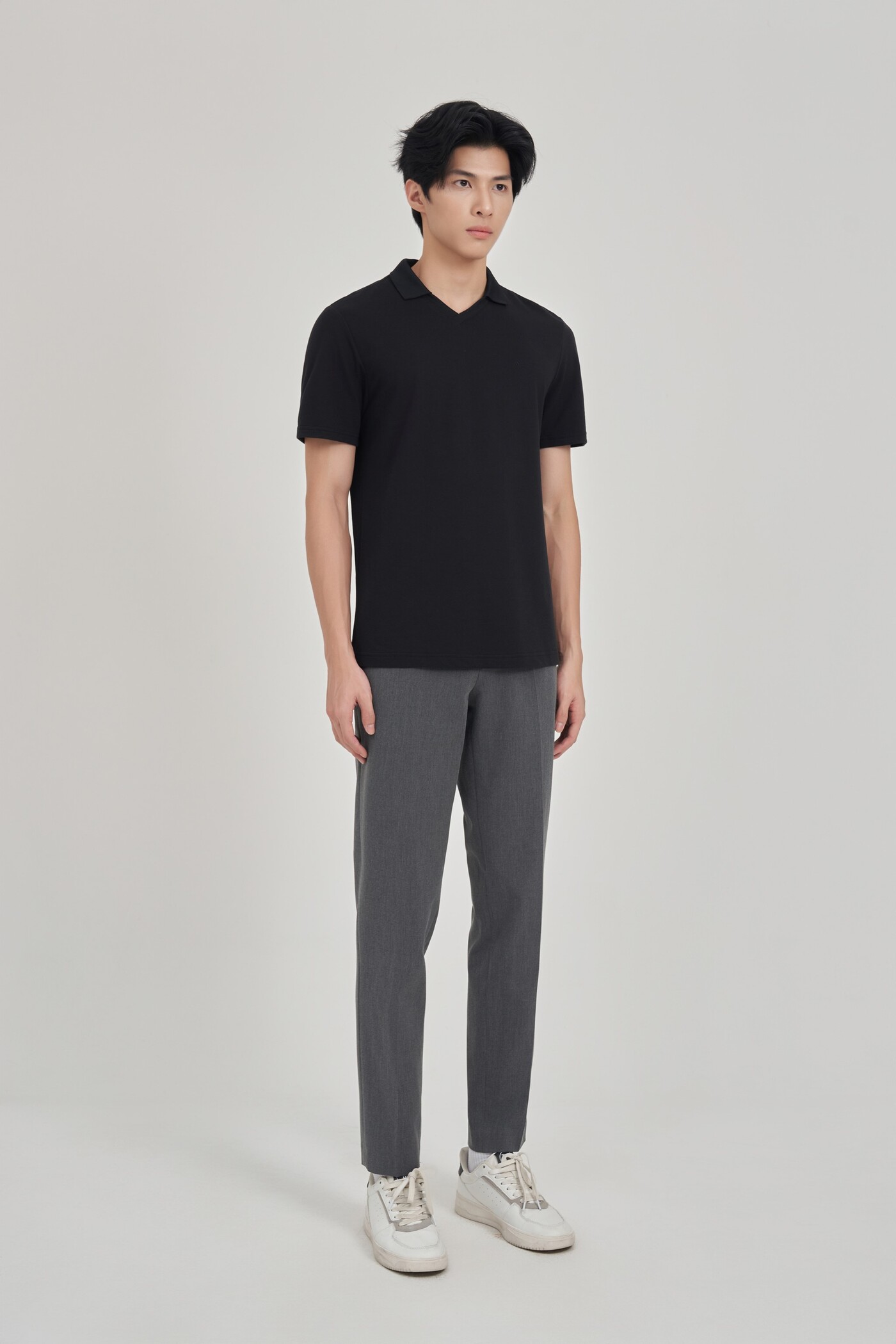 Áo Polo Modal Slim fit cổ kiểu