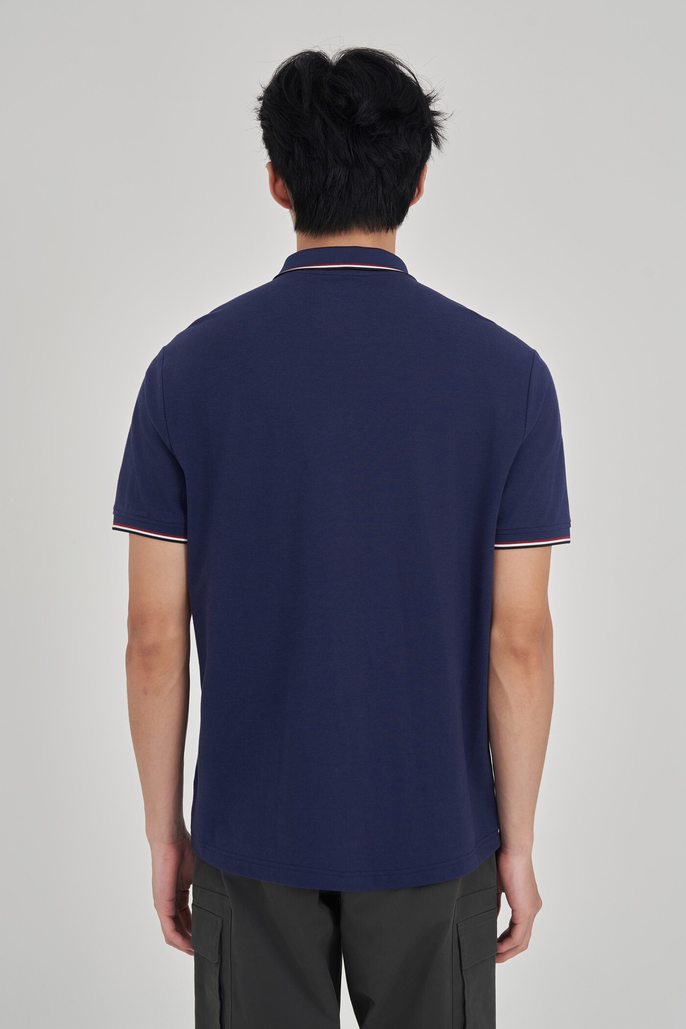 Áo Polo Modal phối kẻ