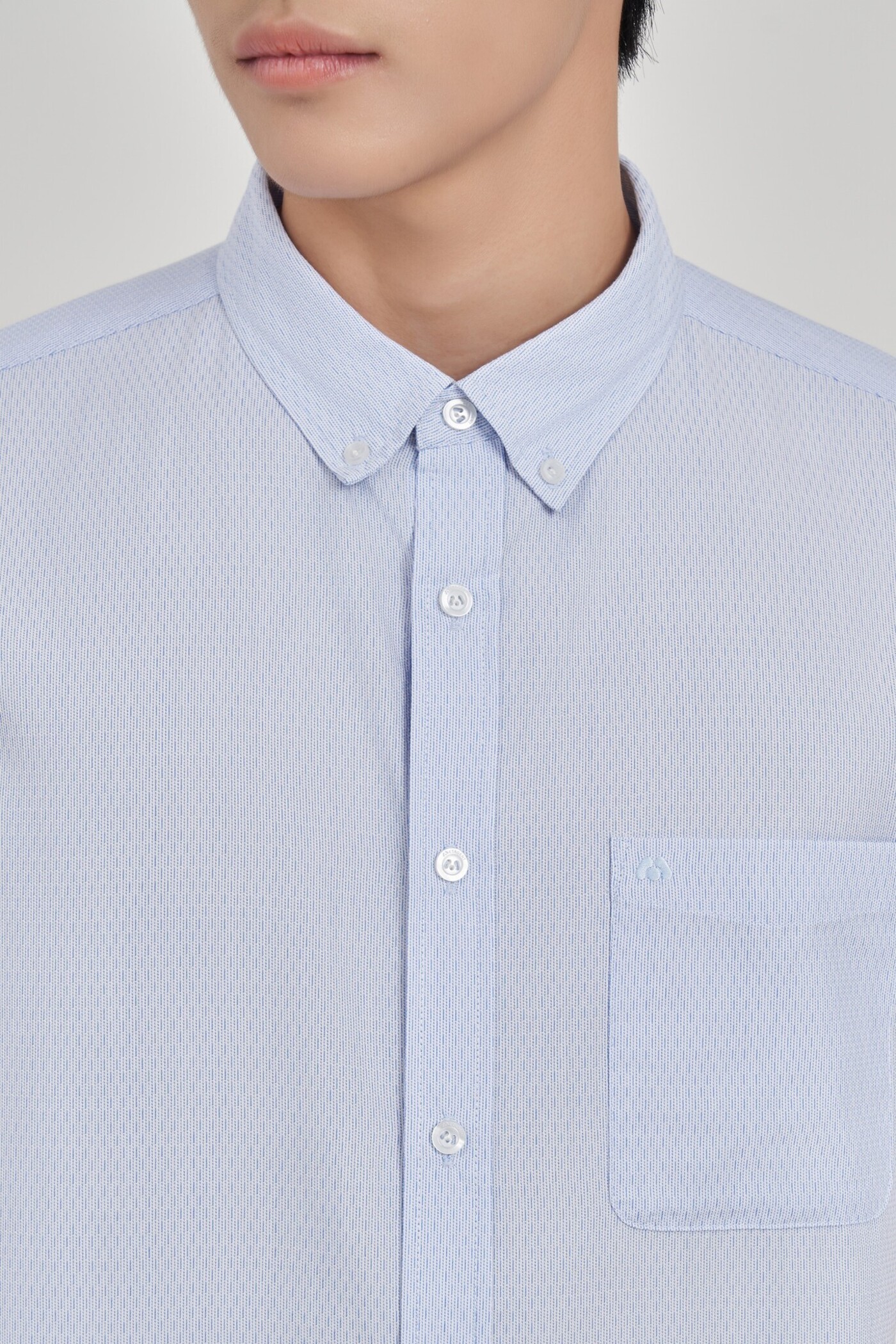 Áo sơ mi Regular Raw cloth tay ngắn
