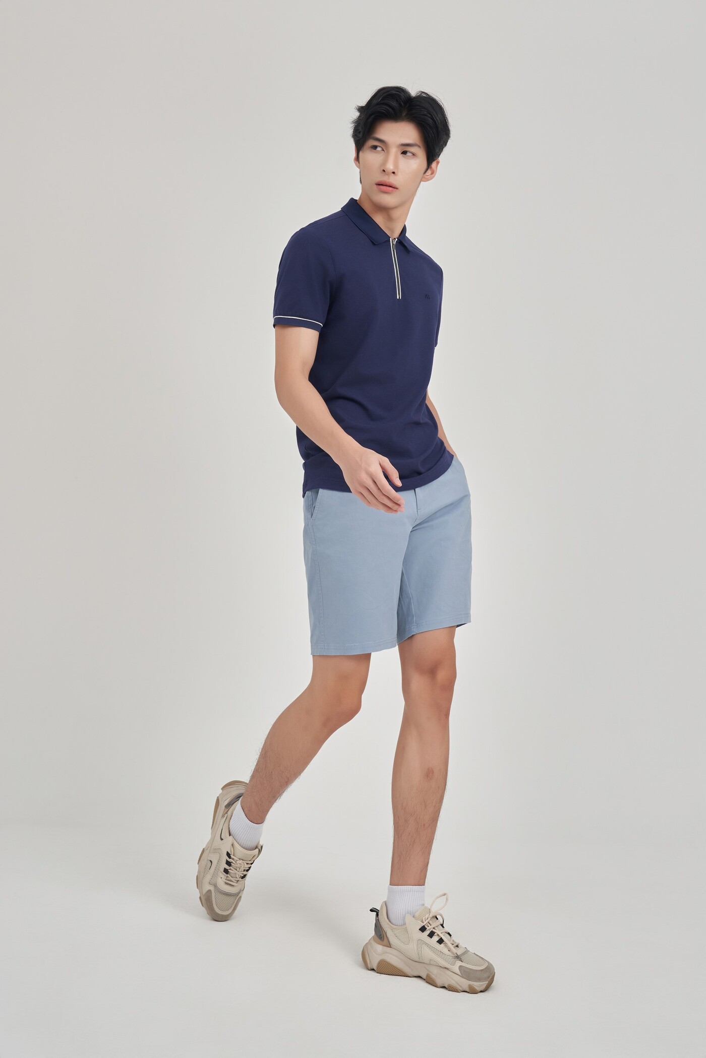 Áo Polo Modal Slim fit phối viền