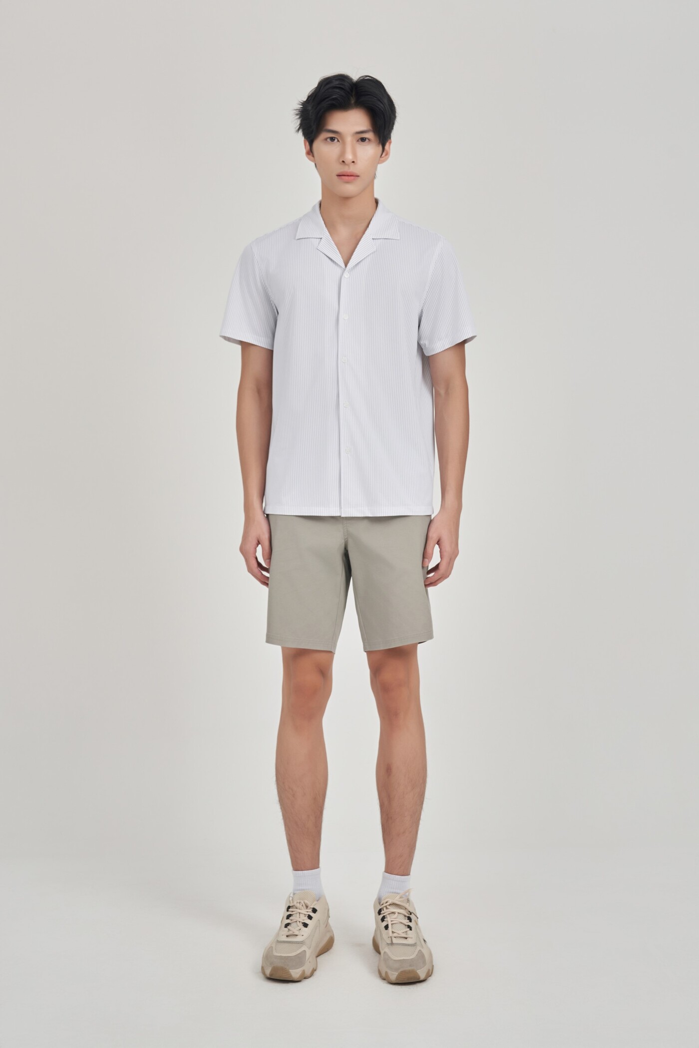 Áo sơ mi Regular Cotton Poly tay ngắn