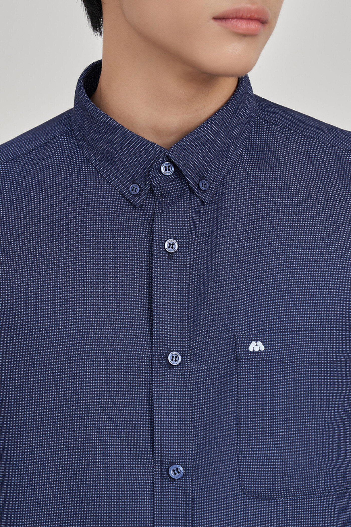 Áo sơ mi Regular Raw cloth tay ngắn