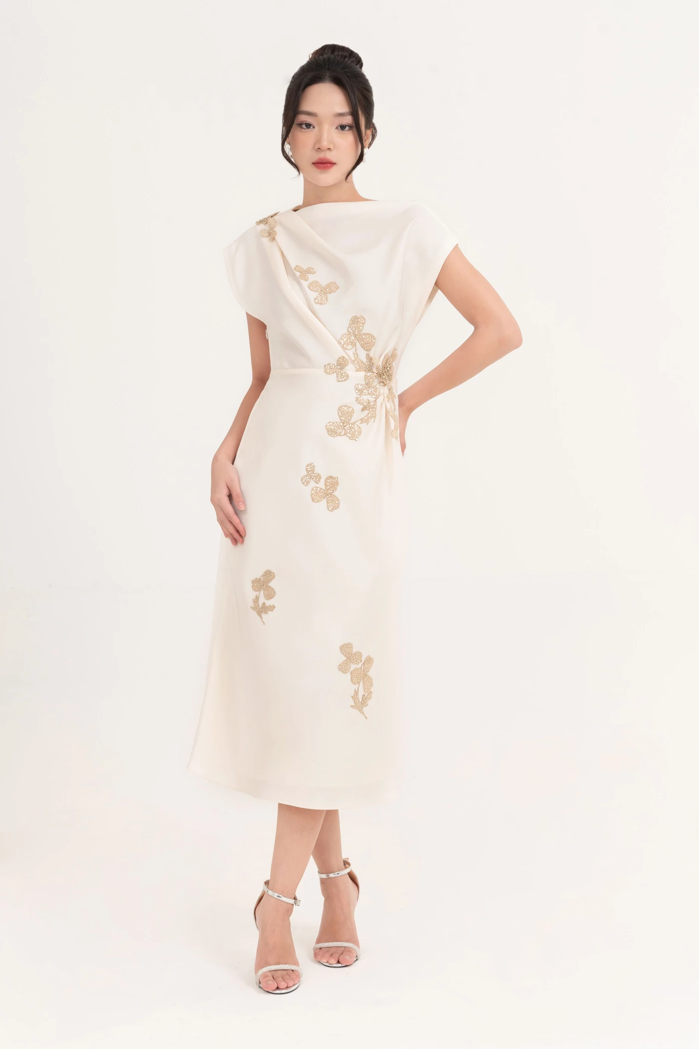 Posy Dress - Đầm dạ hội Tapta cổ cách điệu