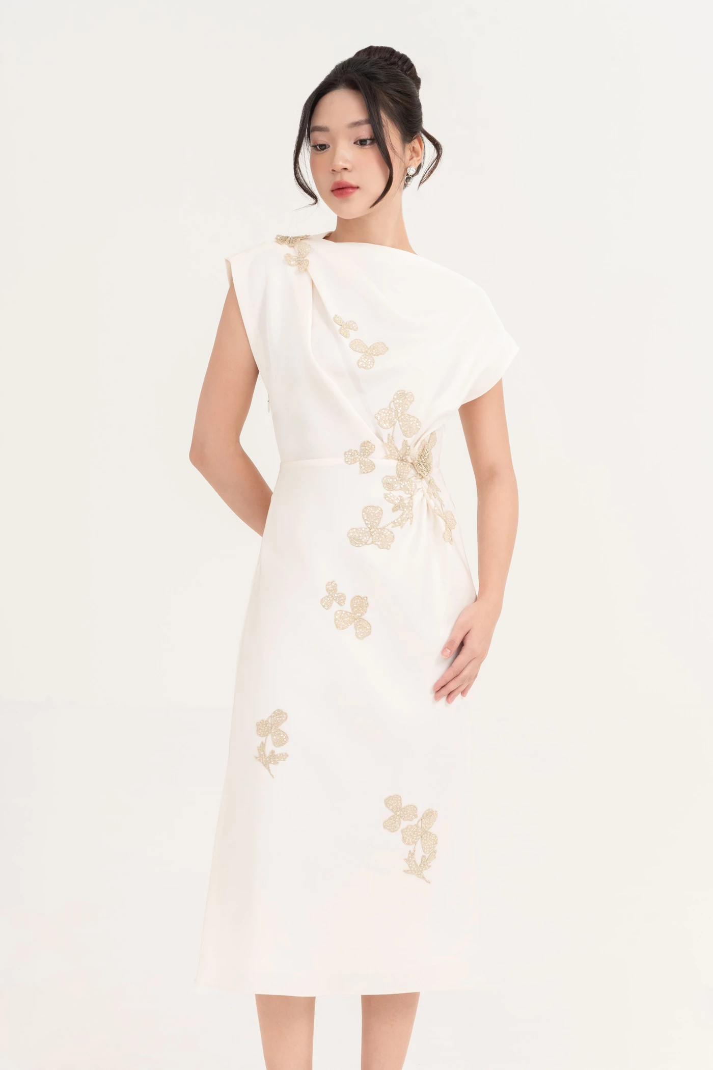 Posy Dress - Đầm dạ hội Tapta cổ cách điệu