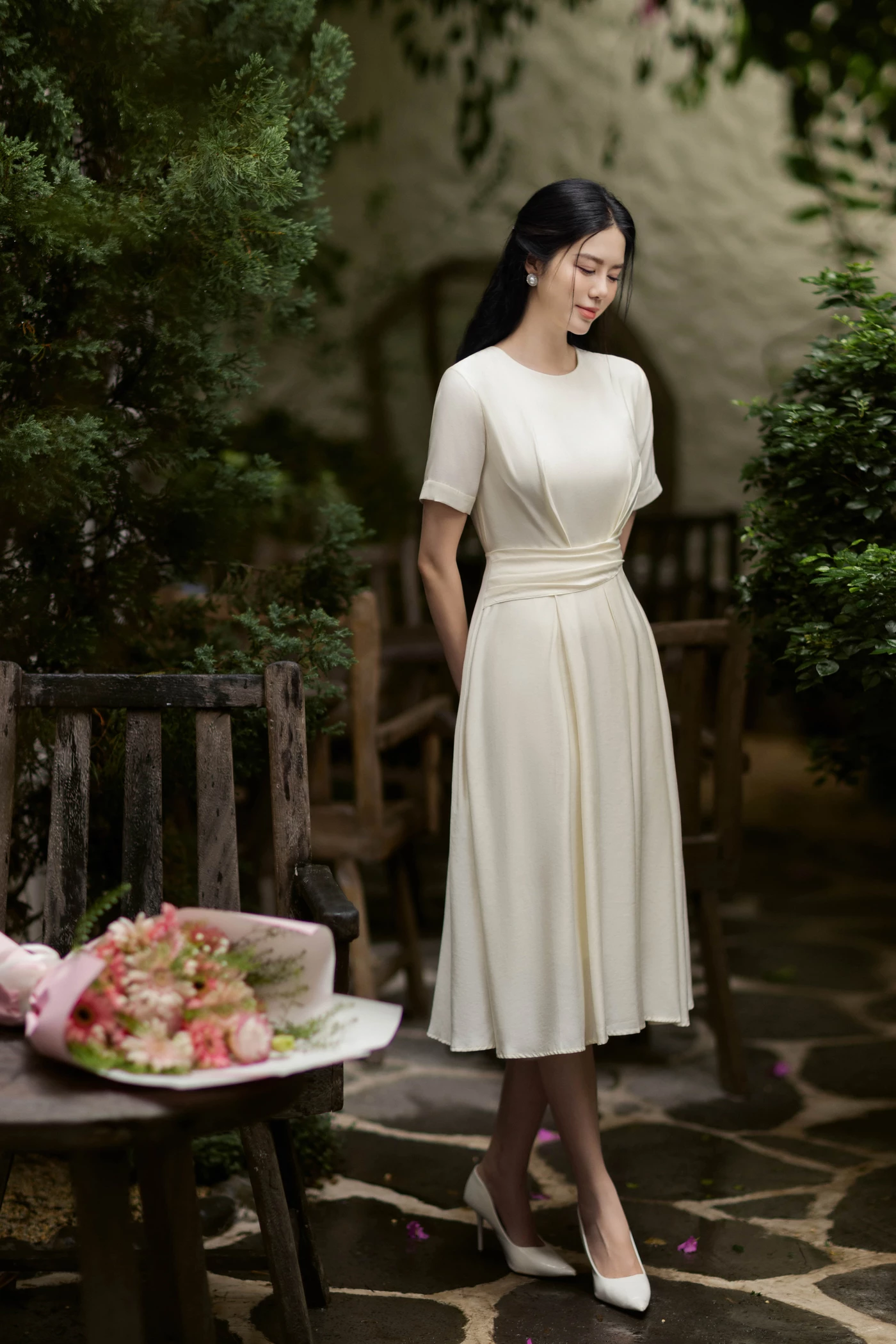 Sophia Dress - Đầm xòe pastel