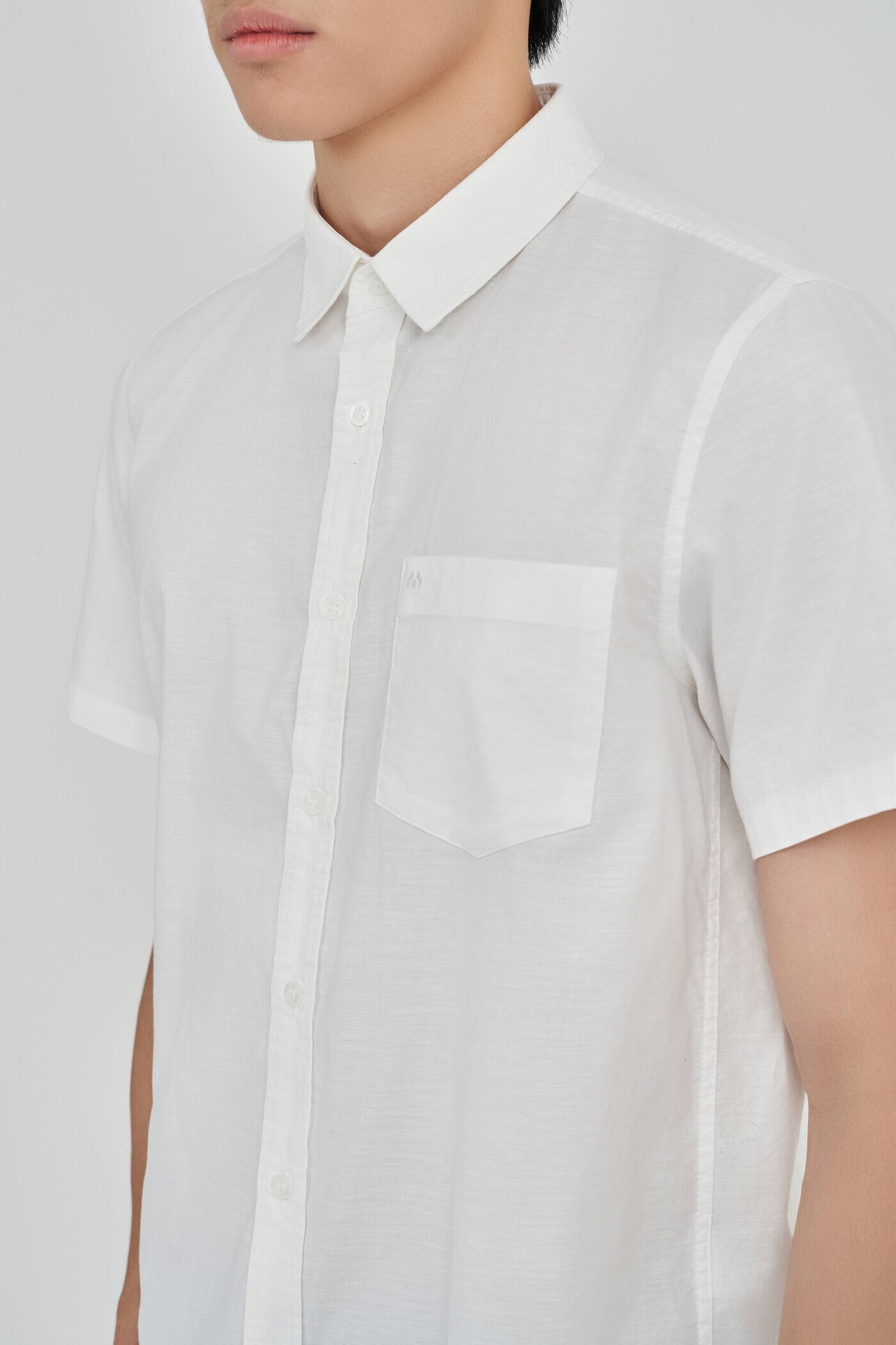 Áo sơ mi Regular Cotton túi ngực