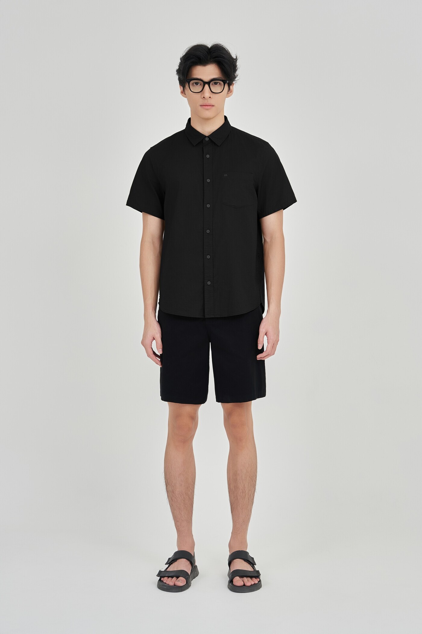 Áo sơ mi Regular Cotton túi ngực