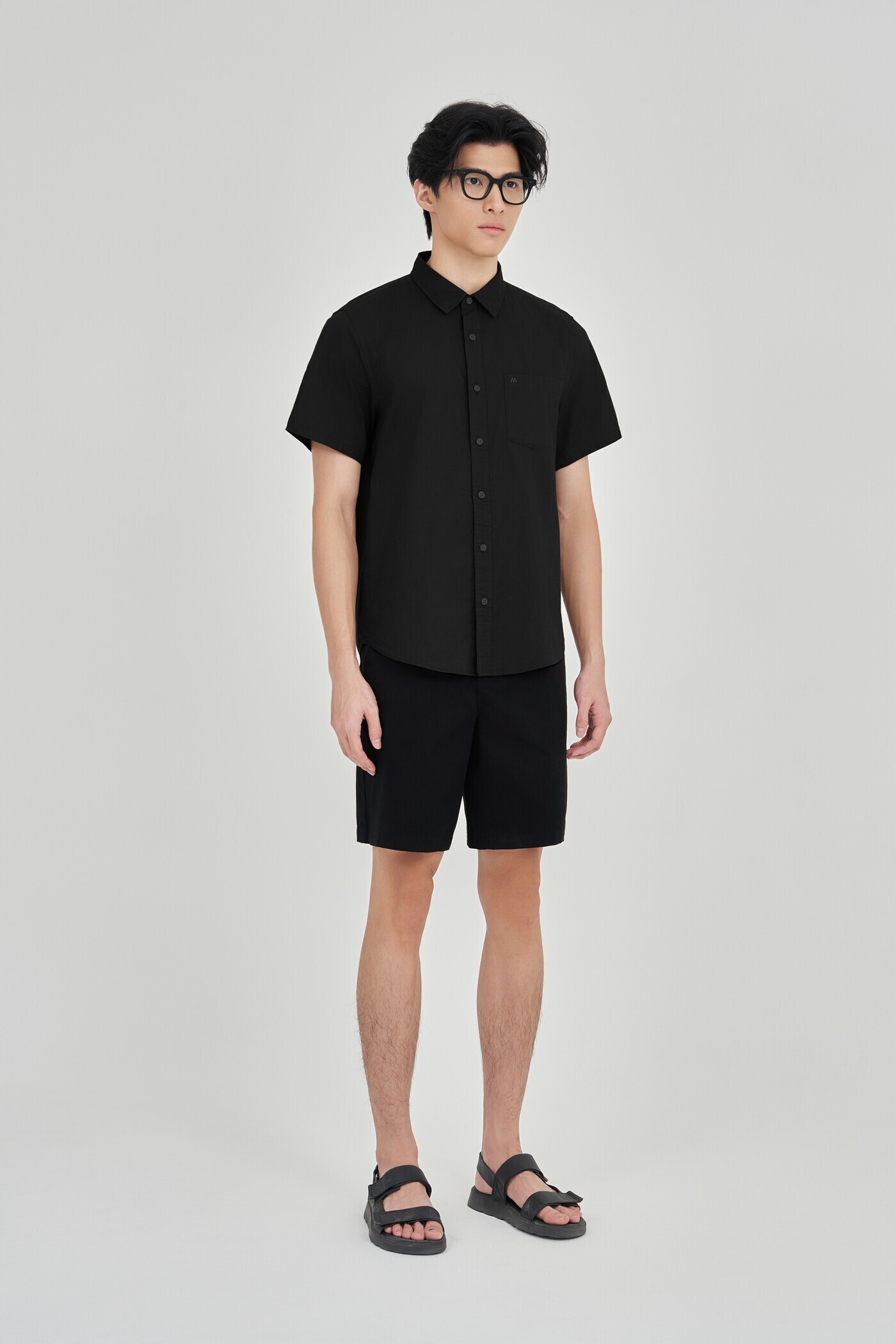 Áo sơ mi Regular Cotton túi ngực