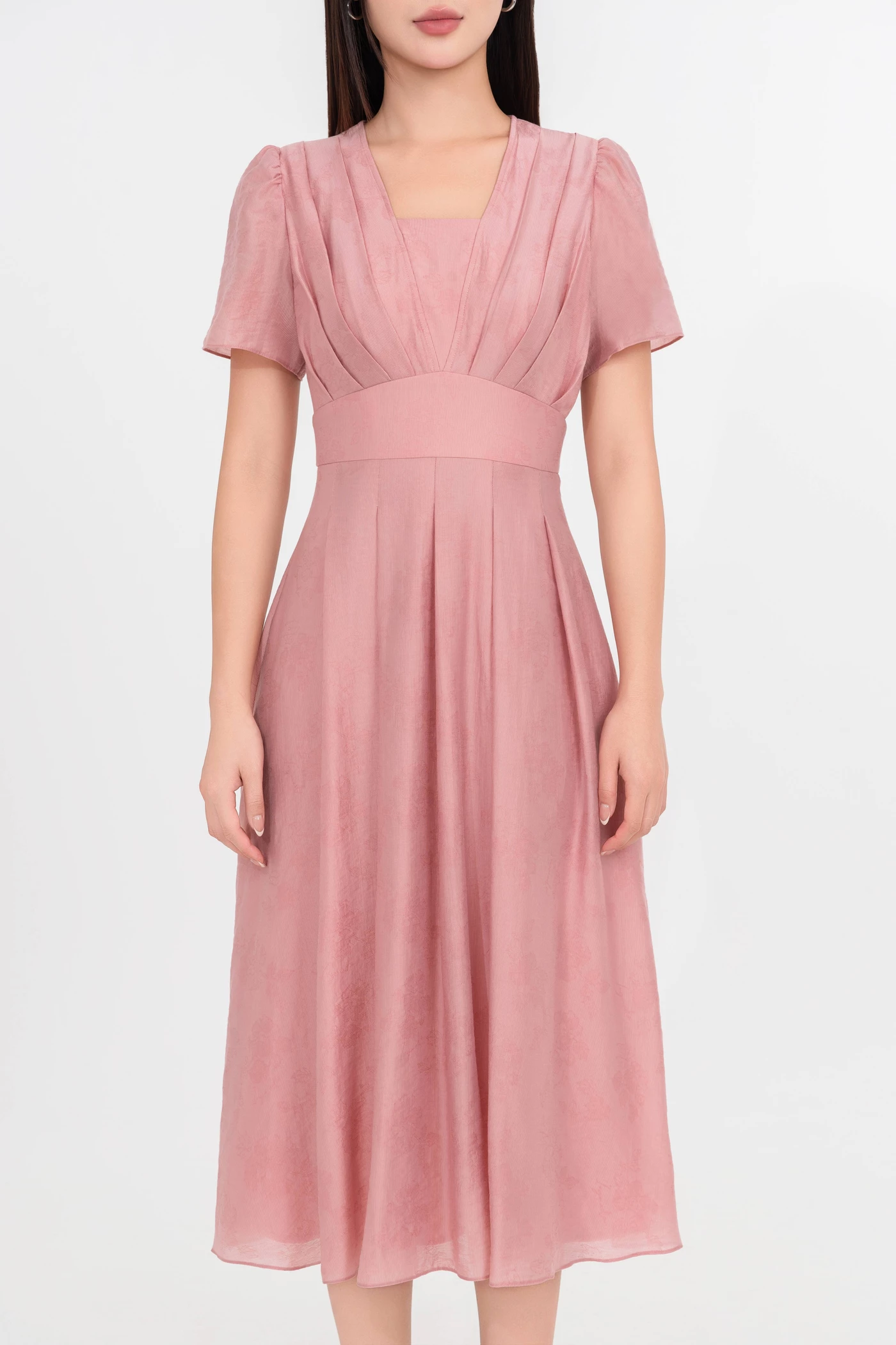 Đầm xòe Tencel Pleated