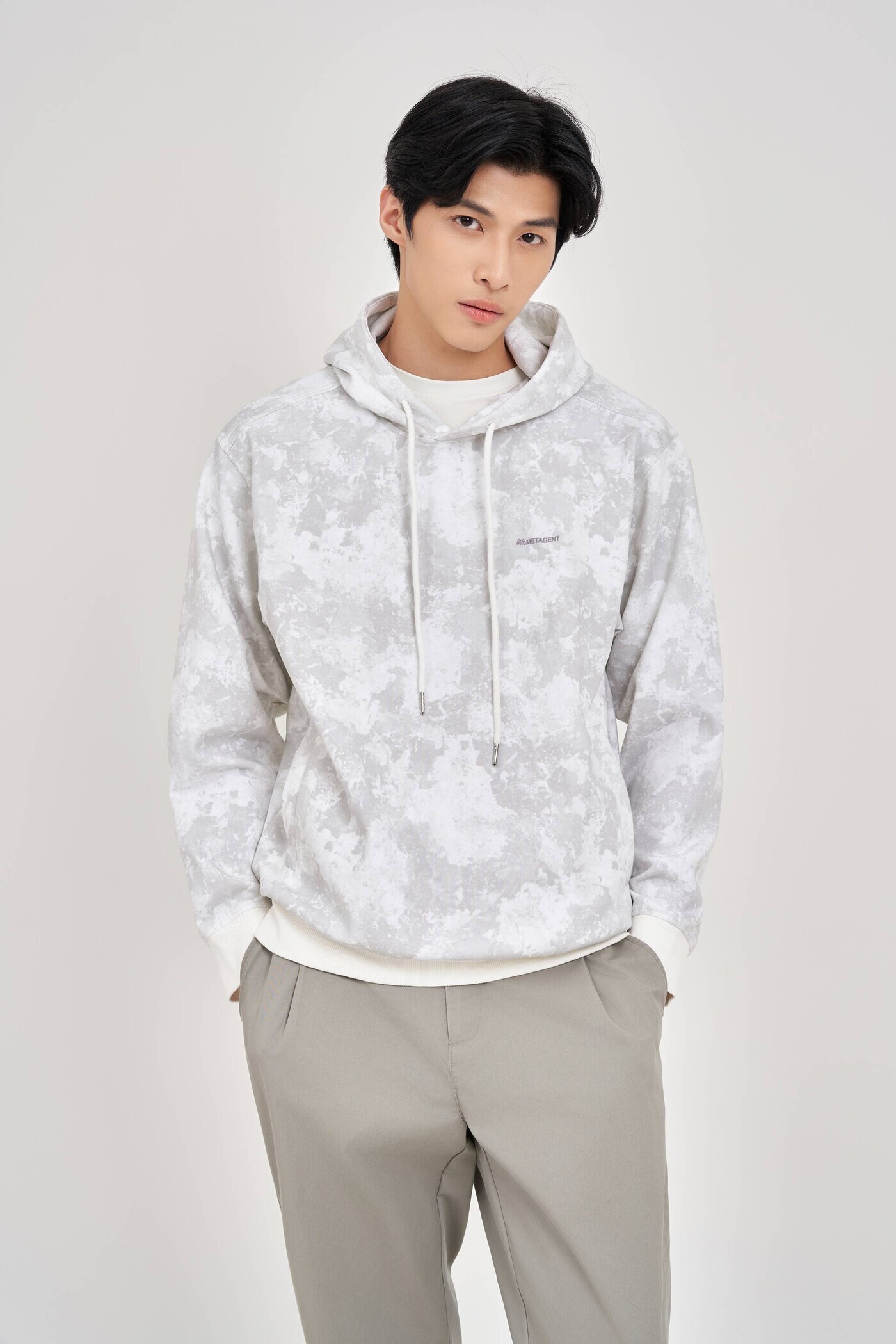 Áo Hoodie Gray Camo