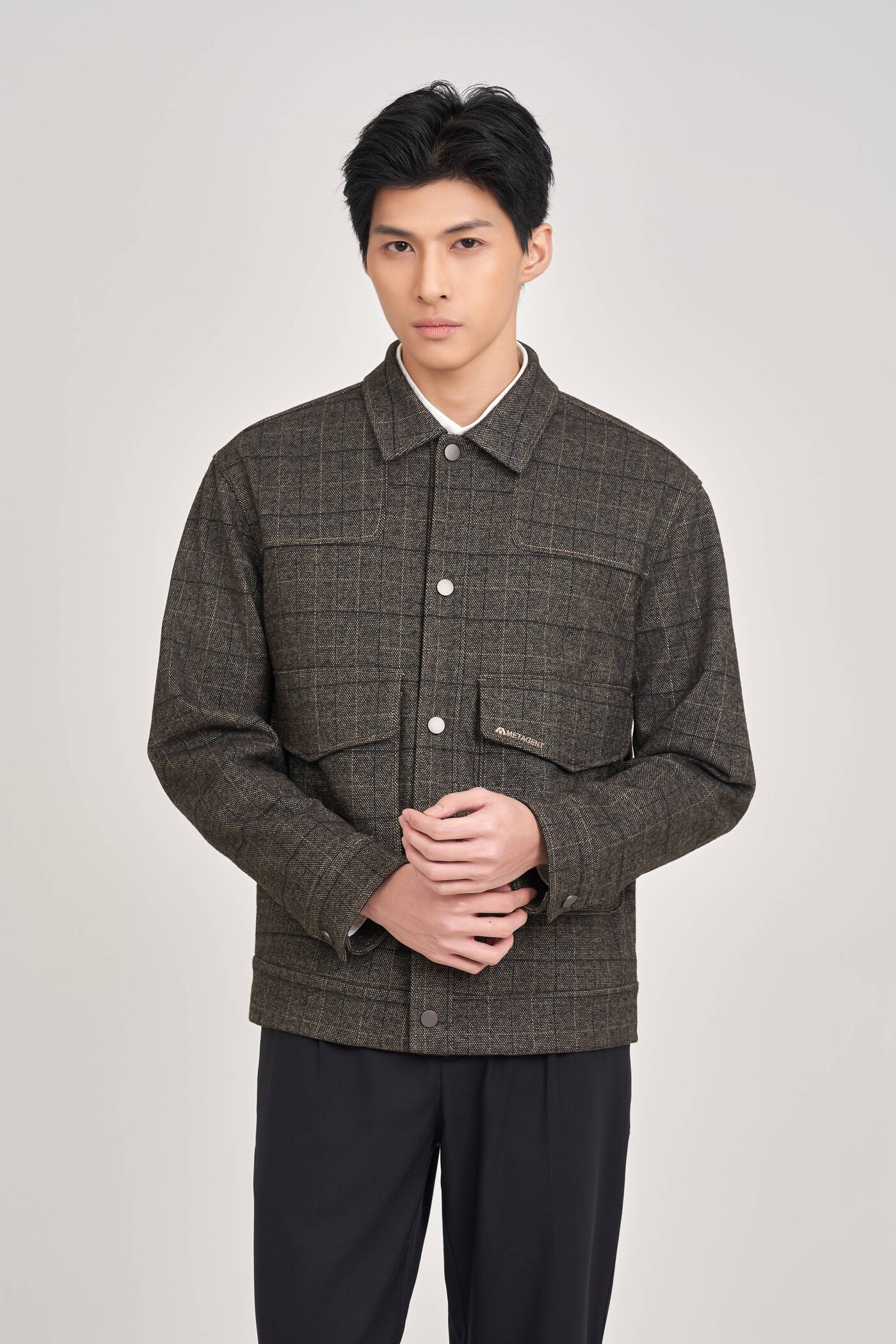 Áo khoác dạ Linear Wool