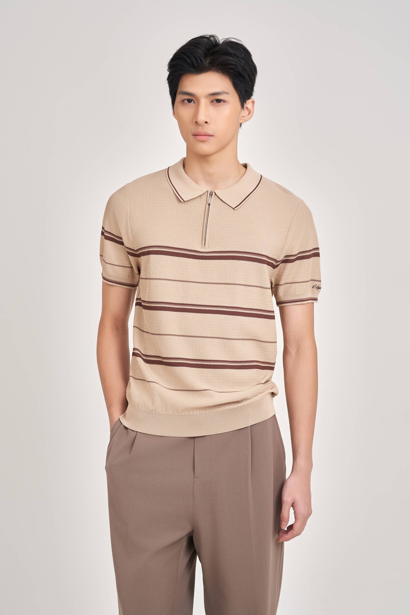 Áo Polo len Regular fit