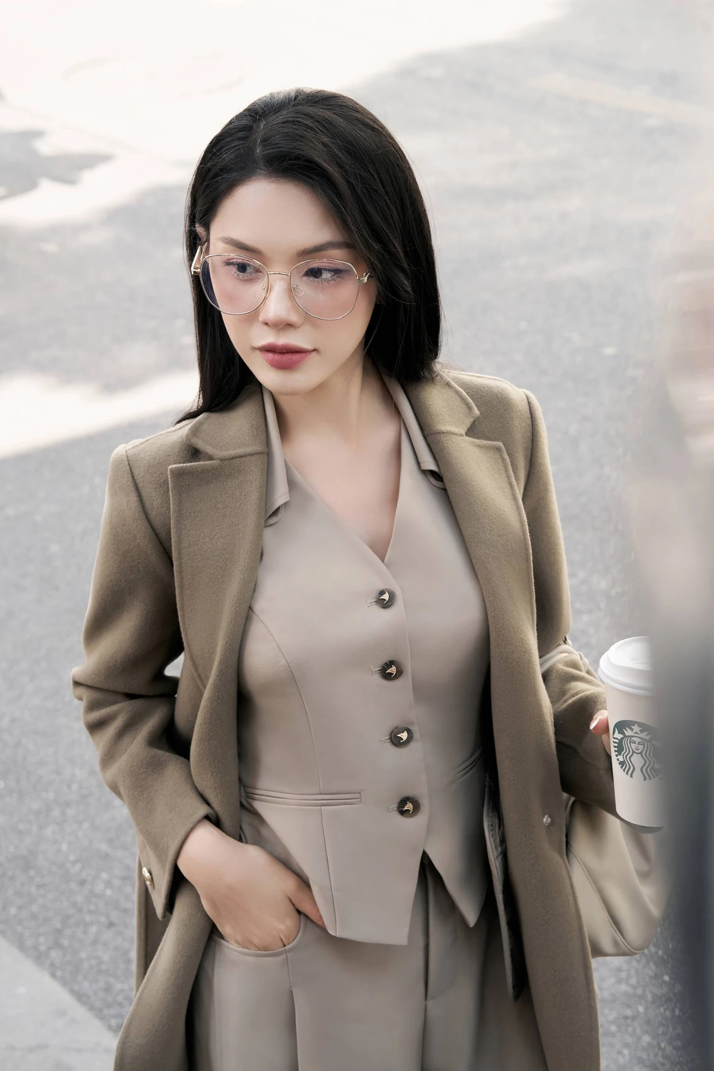 Áo Gile Tuytsi Cổ kiểu