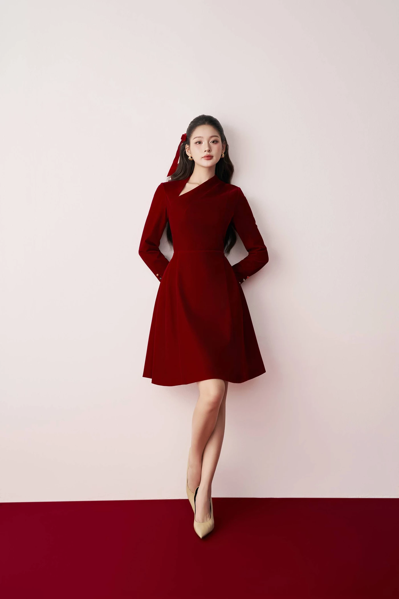 Đầm nhung Velvet Ruby