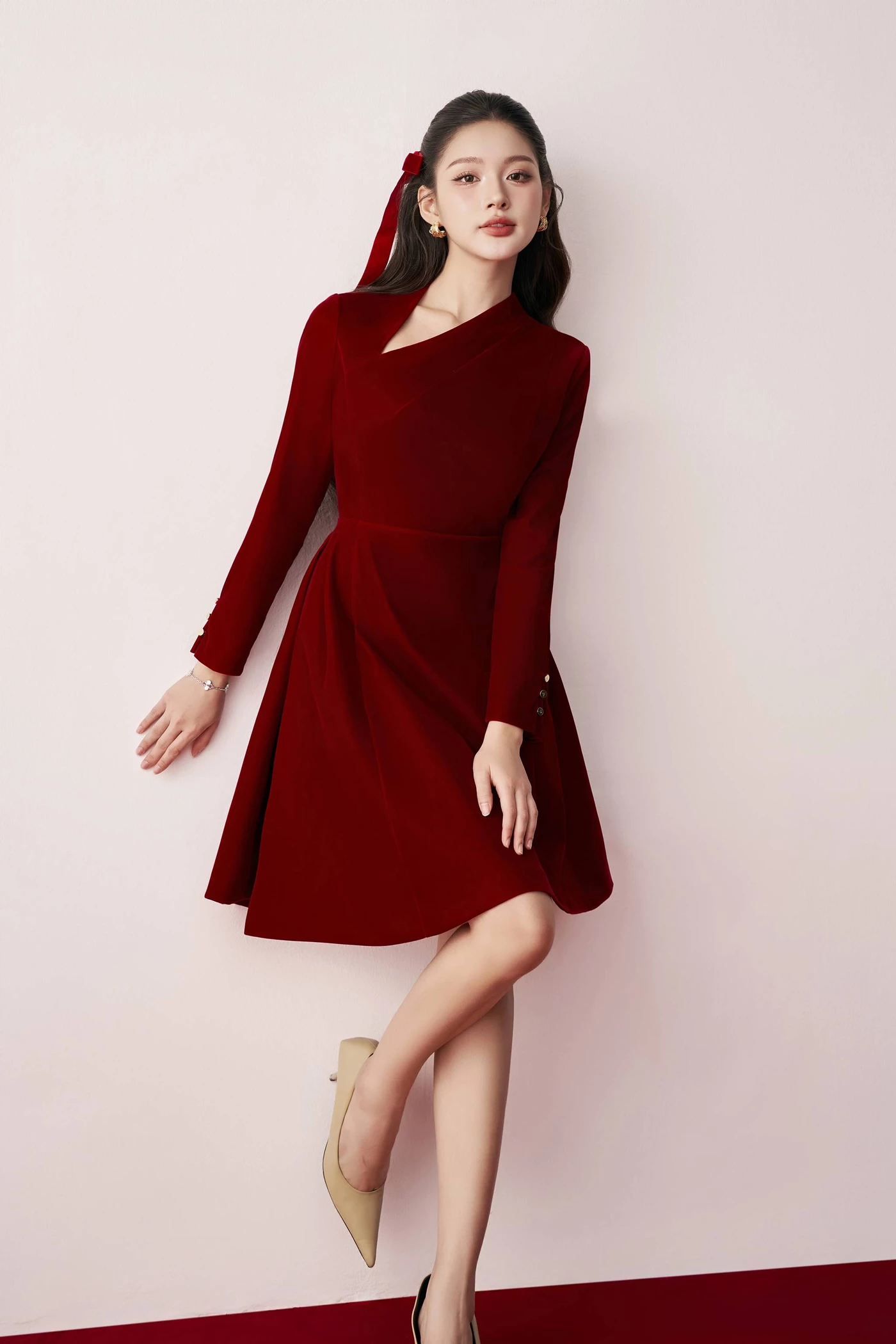 Đầm nhung Velvet Ruby