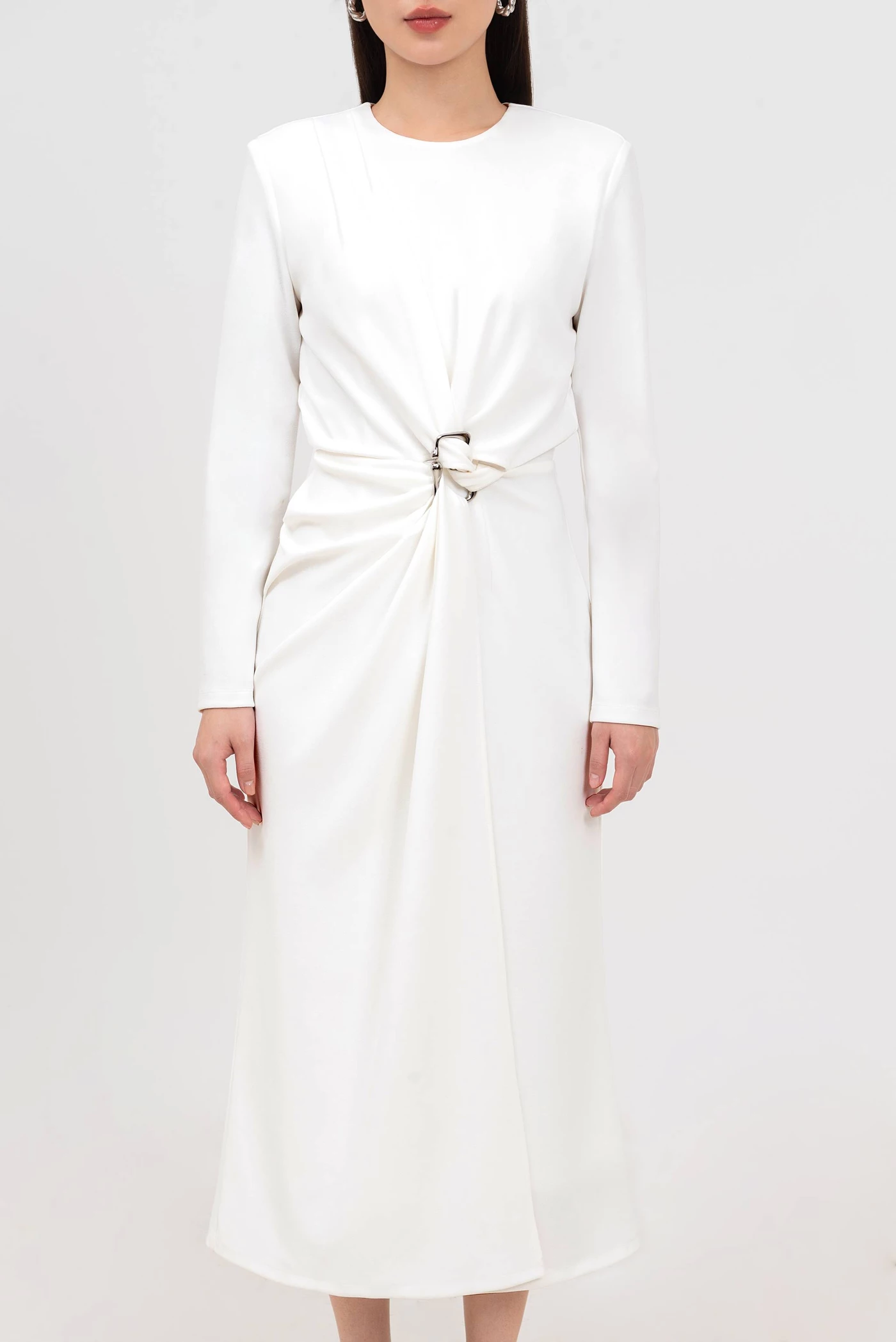 Đầm xếp White Whisper