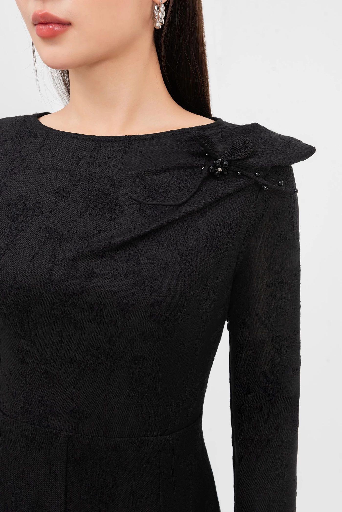 Đầm cổ thuyền Black Dahlia